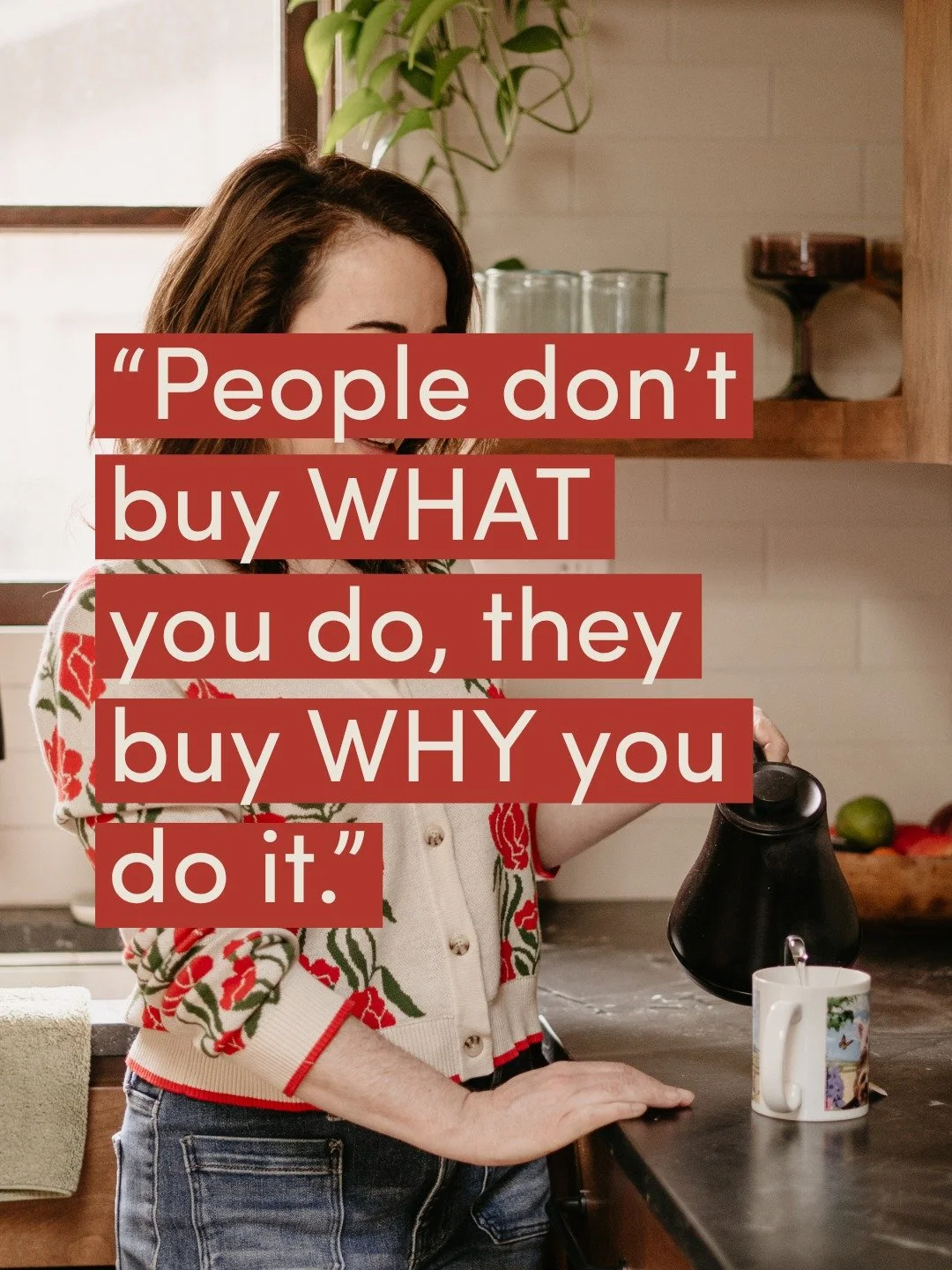 When someone lands on your website or your Instagram, do they immediately understand why you do what you do or do they just see another list of services?

Simon Sinek nailed it and most businesses still haven't caught up. People don't buy WHAT you do