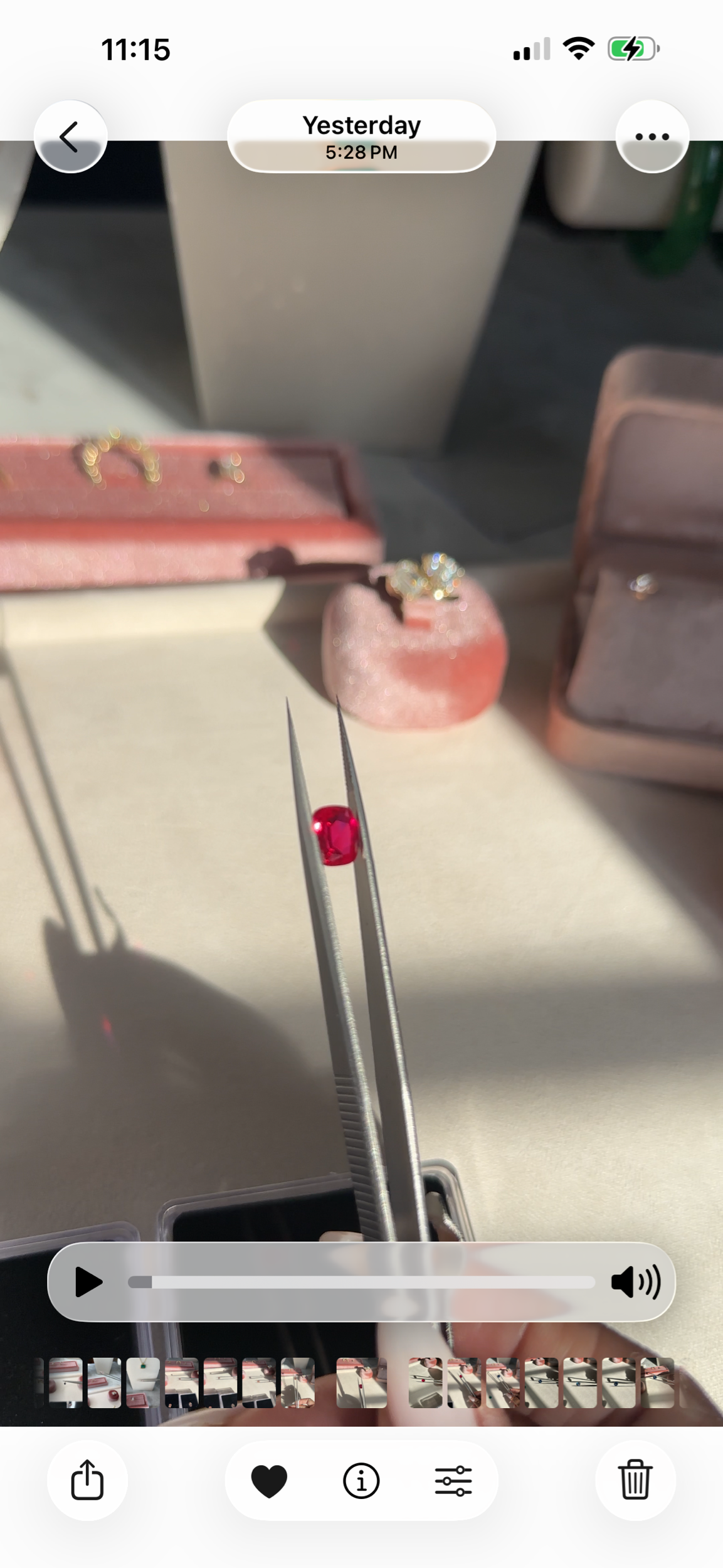 2.95ct. Loose Lab Ruby Cushion CutGem