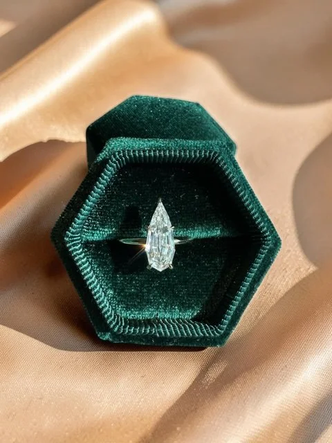 1 Carat  Pear Pinky Ring