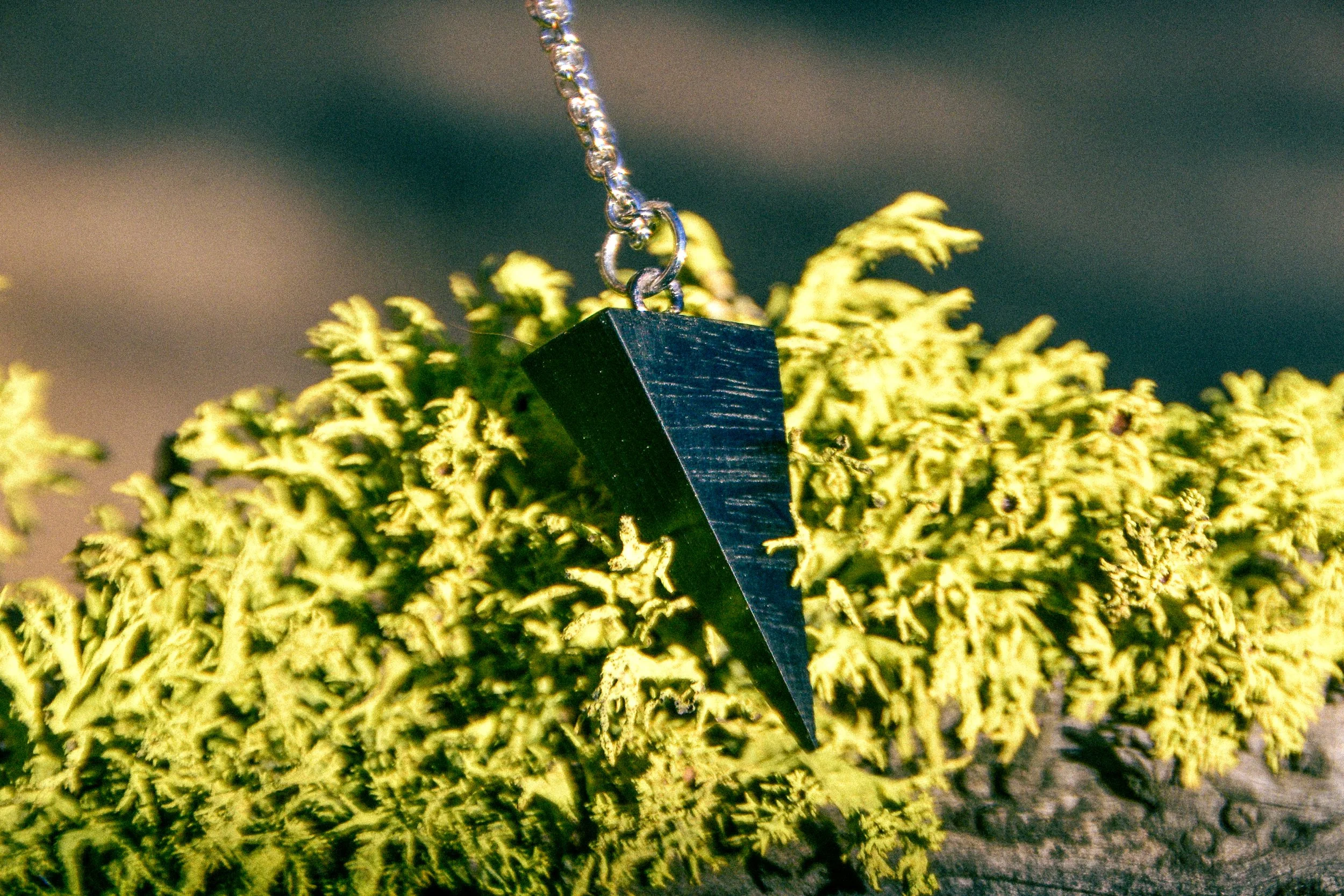 Handcrafted wooden necklace, inspired by nature, made in Central Oregon, by Timber Lark