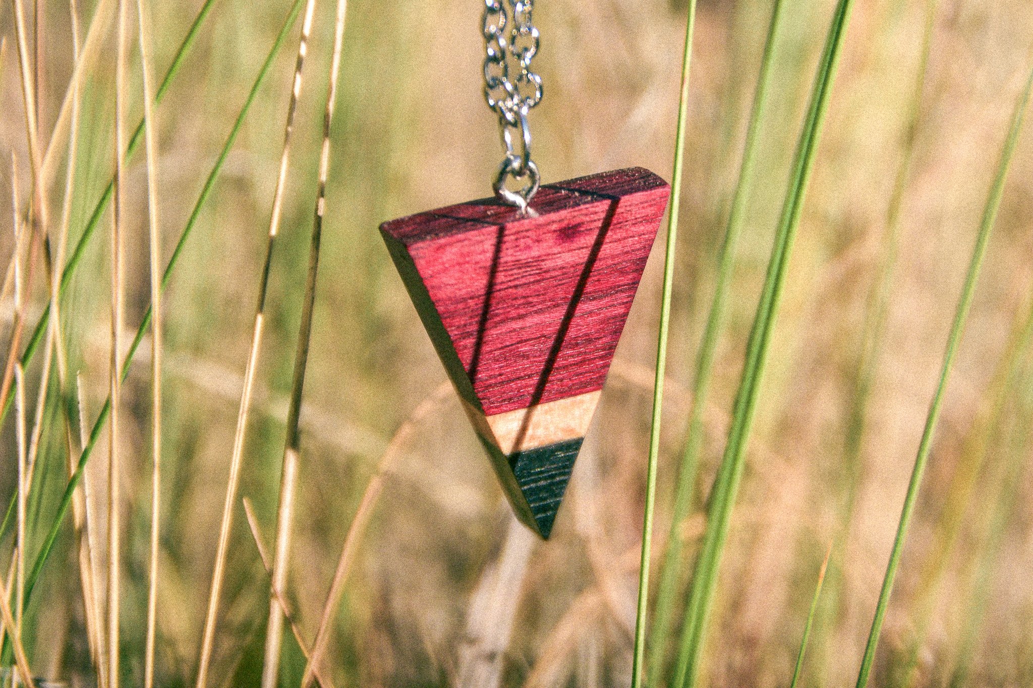 Handcrafted wooden pandent, inspired by nature, made in Central Oregon, by Timber Lark