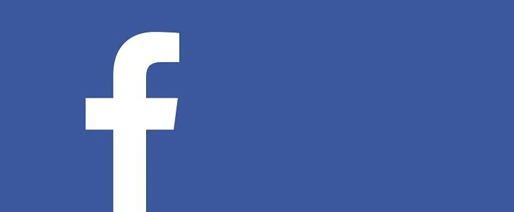 Facebook logo with a blue background and a white lowercase 'f'.