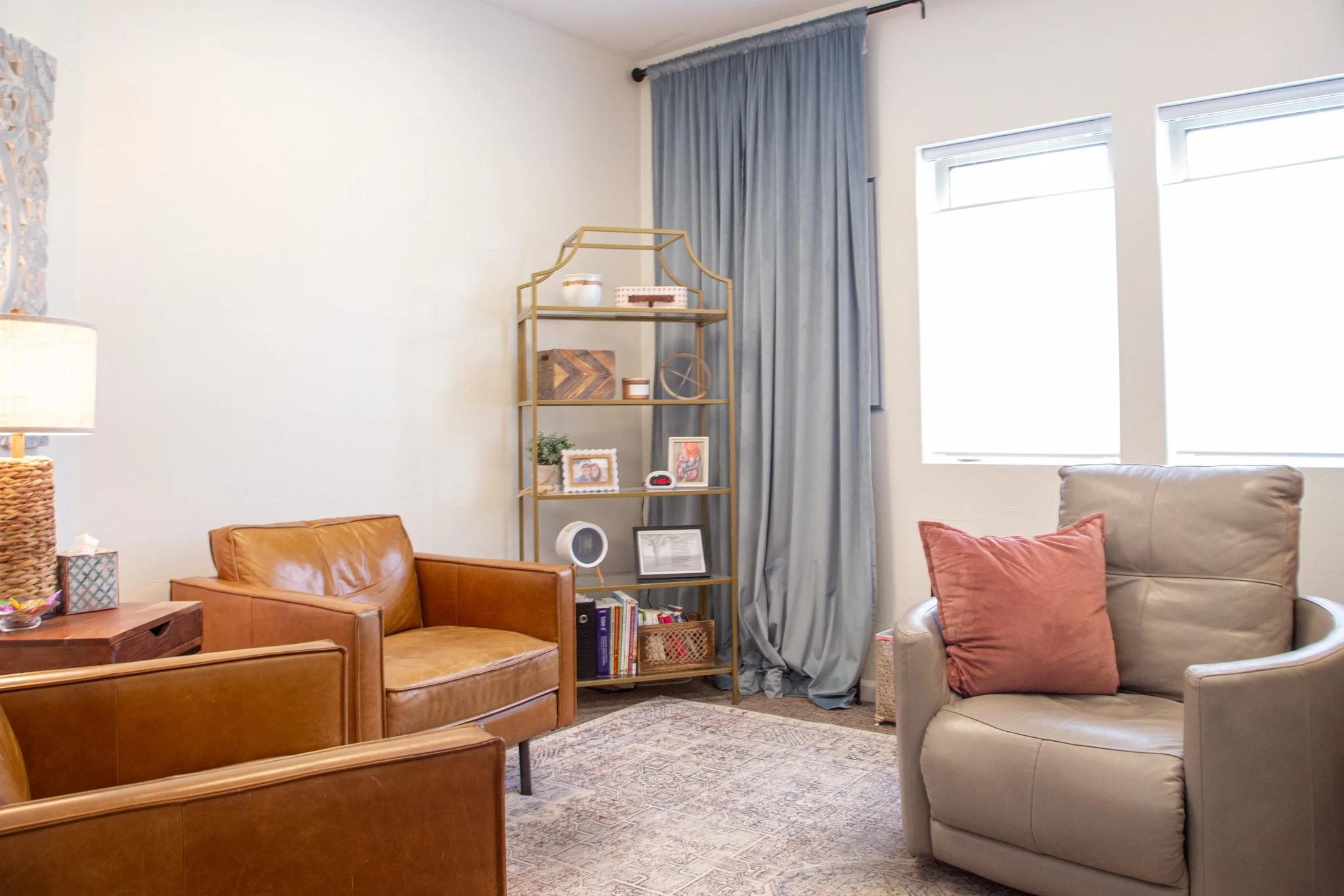 interior shot of Jana Taylor's counseling office