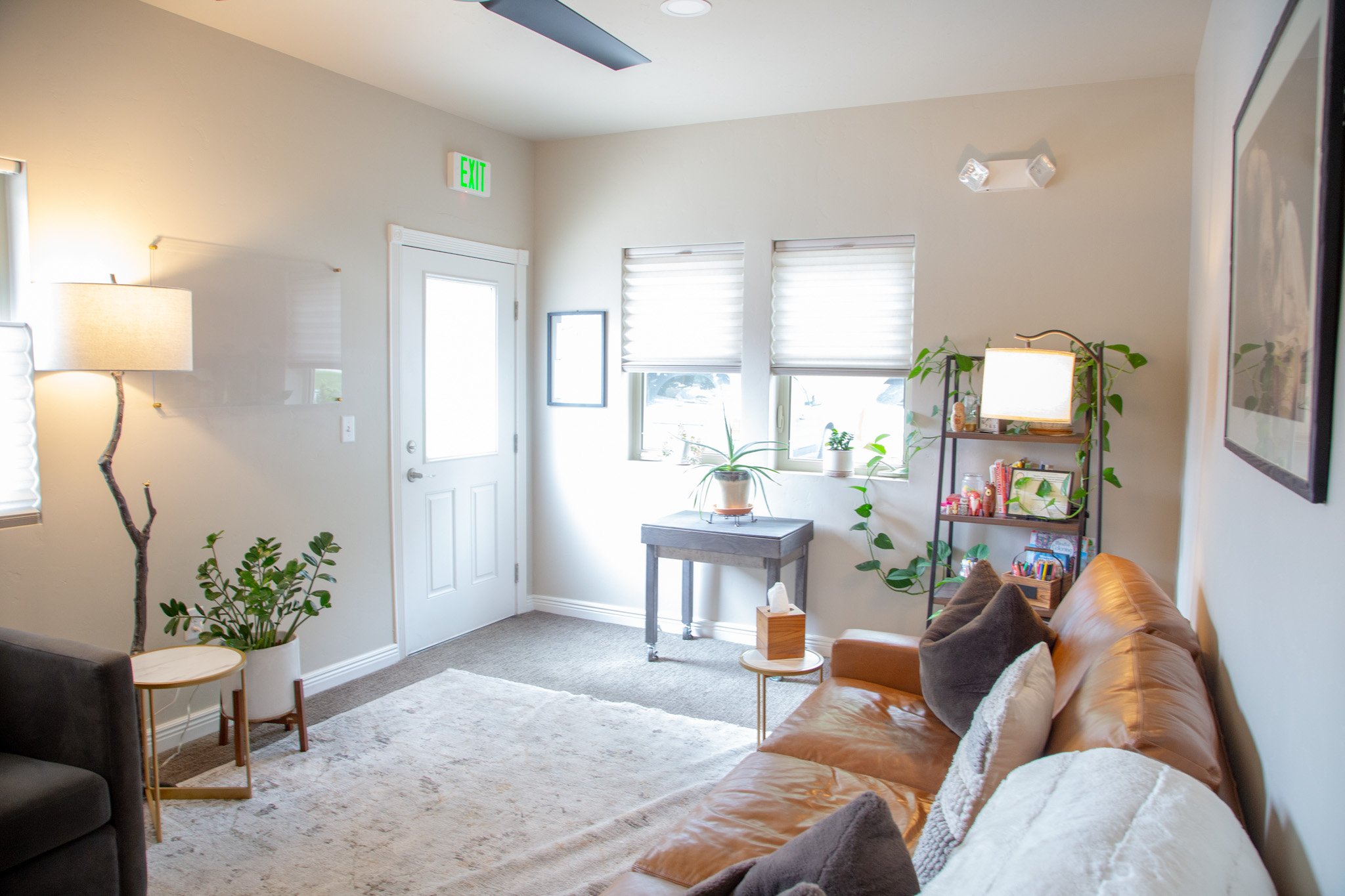 Interior decor of Elisa Pavlis' counseling office