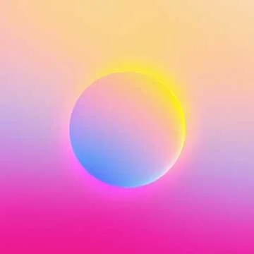 A colorful, gradient background featuring a circular shape with a blend of pastel colors, creating a soft, abstract visual.