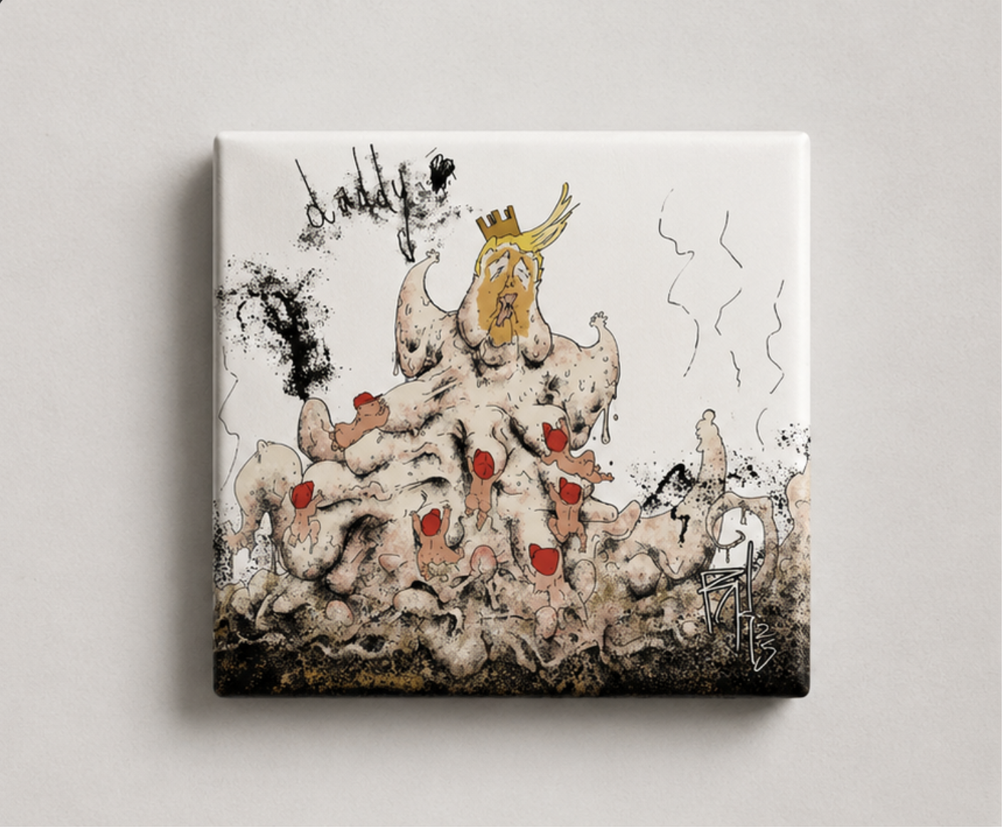 Daddy — 4.5” × 5” Art Magnet