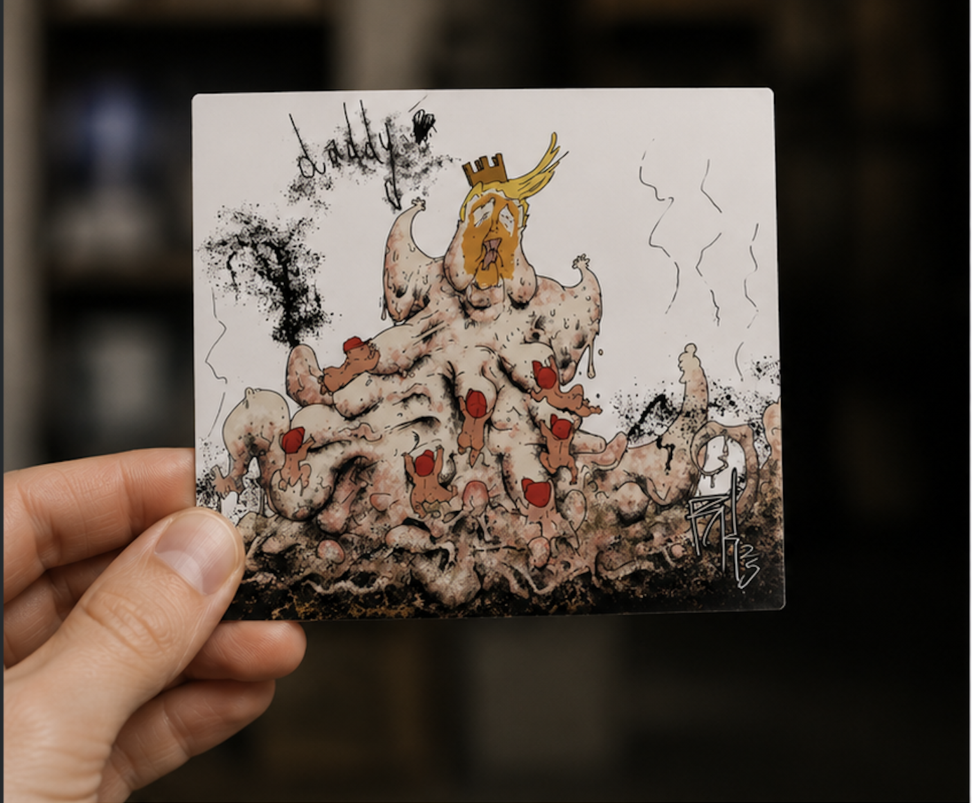 Daddy — 4.5” × 5” Art Sticker
