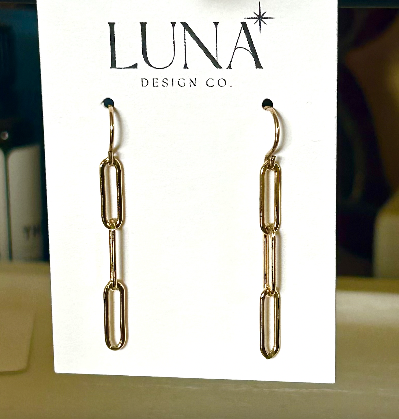 Modern Minimalist Link Earrings