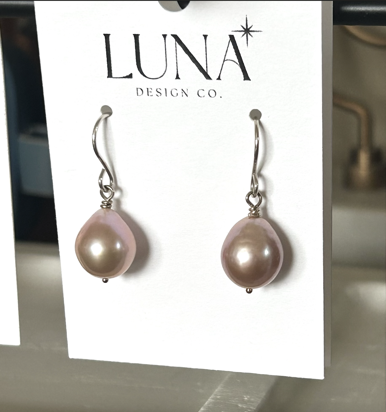 Pink Freshwater Pearl Drops