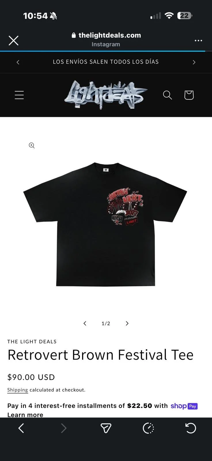 Retrovert Brown Festival Tee