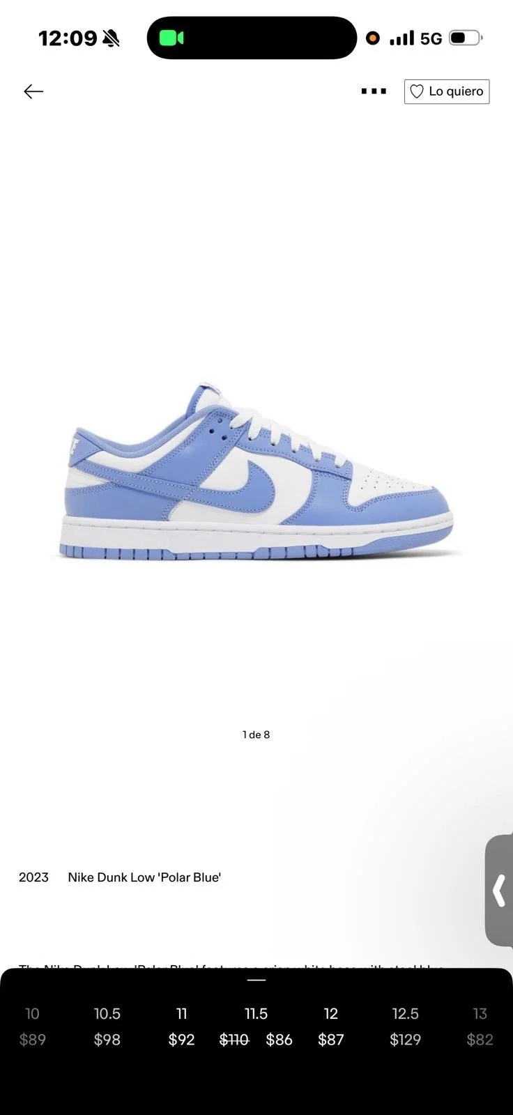 Nike Dunk Low 'Polar Blue'