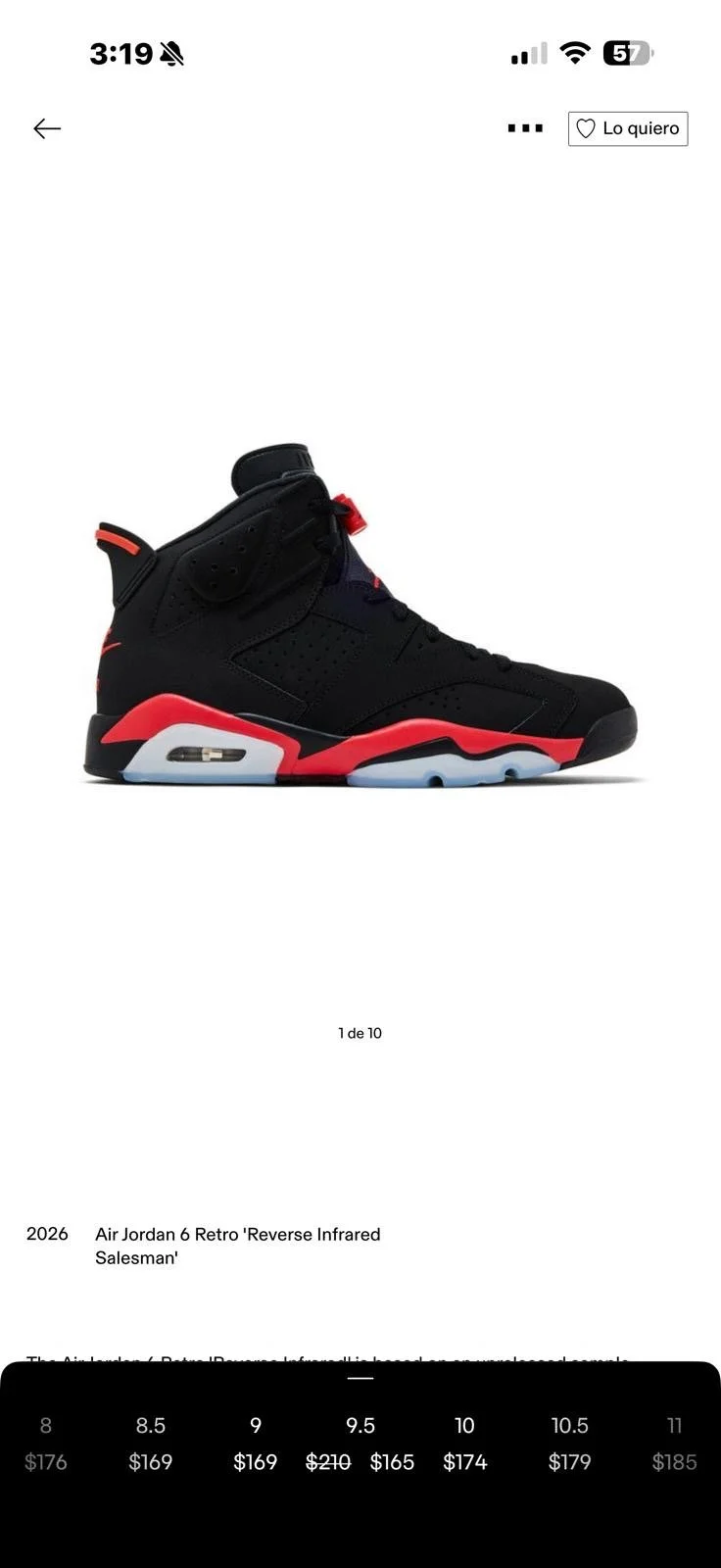 Air Jordan 6 Retro ‘Reverse Infrared Salesman’