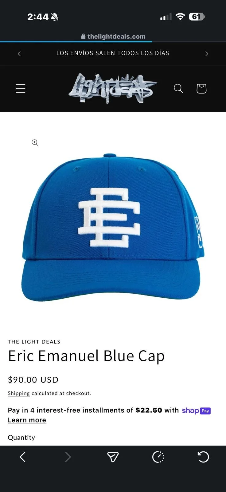 Eric Emanuel  Blue Cap