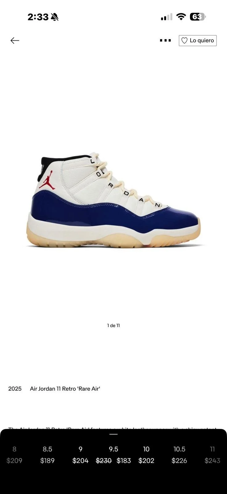 Air Jordan 11 Retro 'Rare Air'