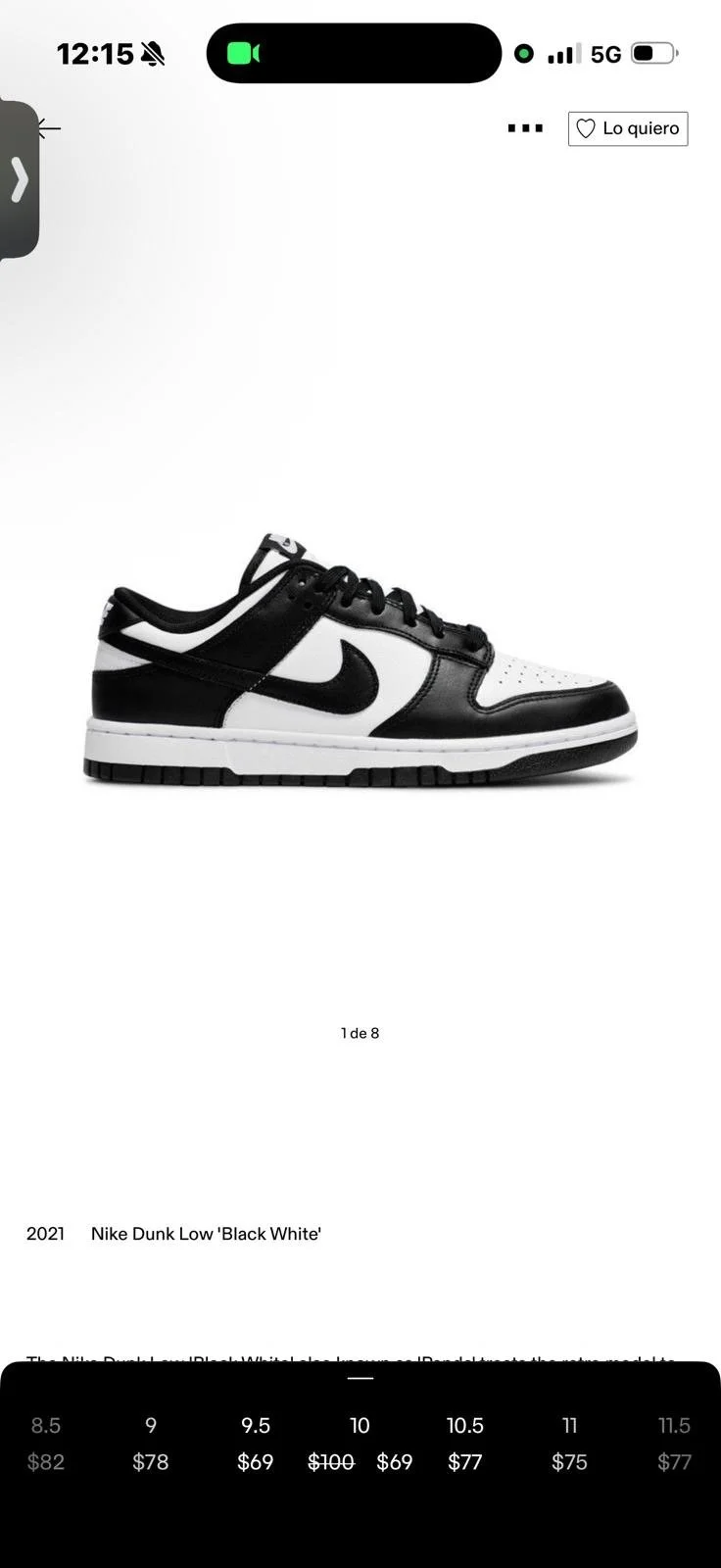 Nike Dunk LOW Black White