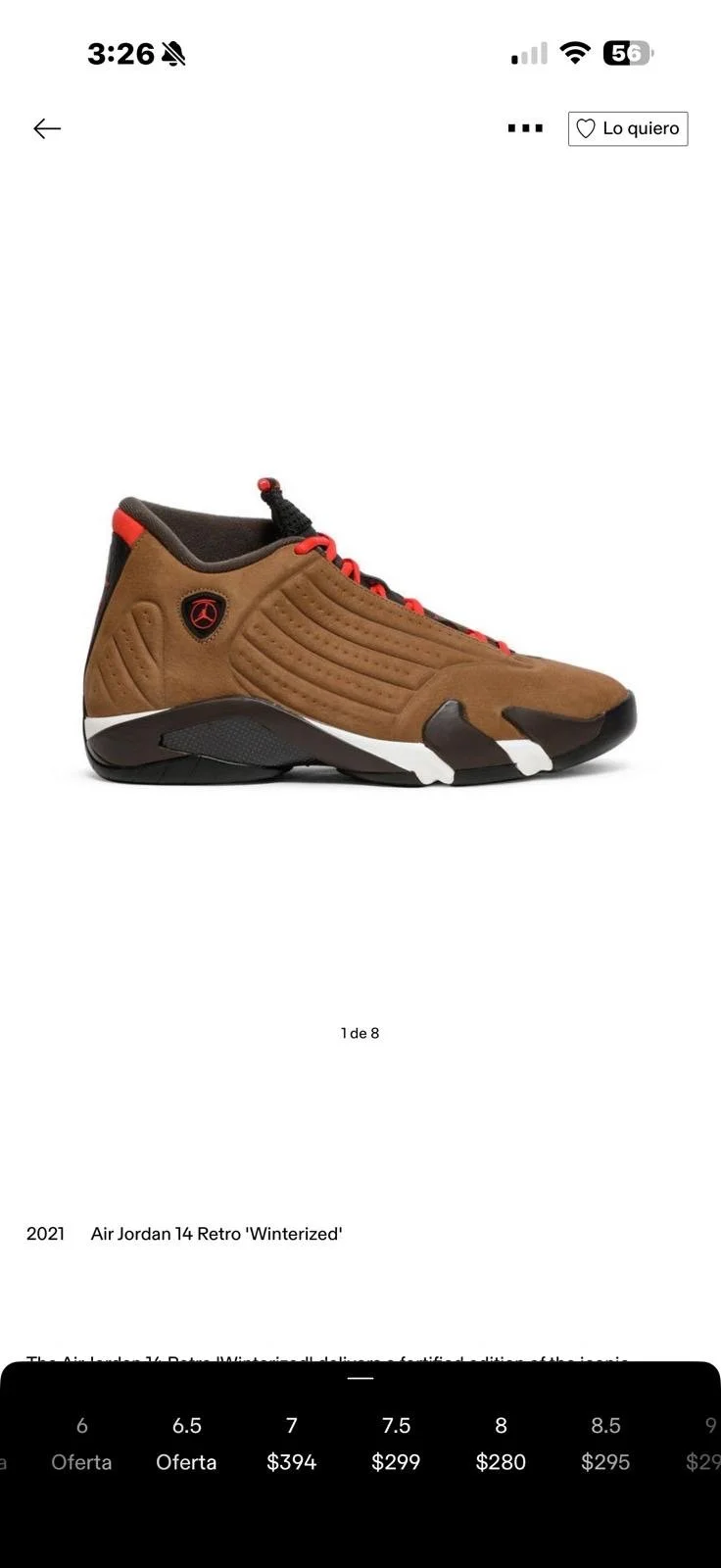 Air Jordan 14 Retro ‘Winterized’ (SZ12)