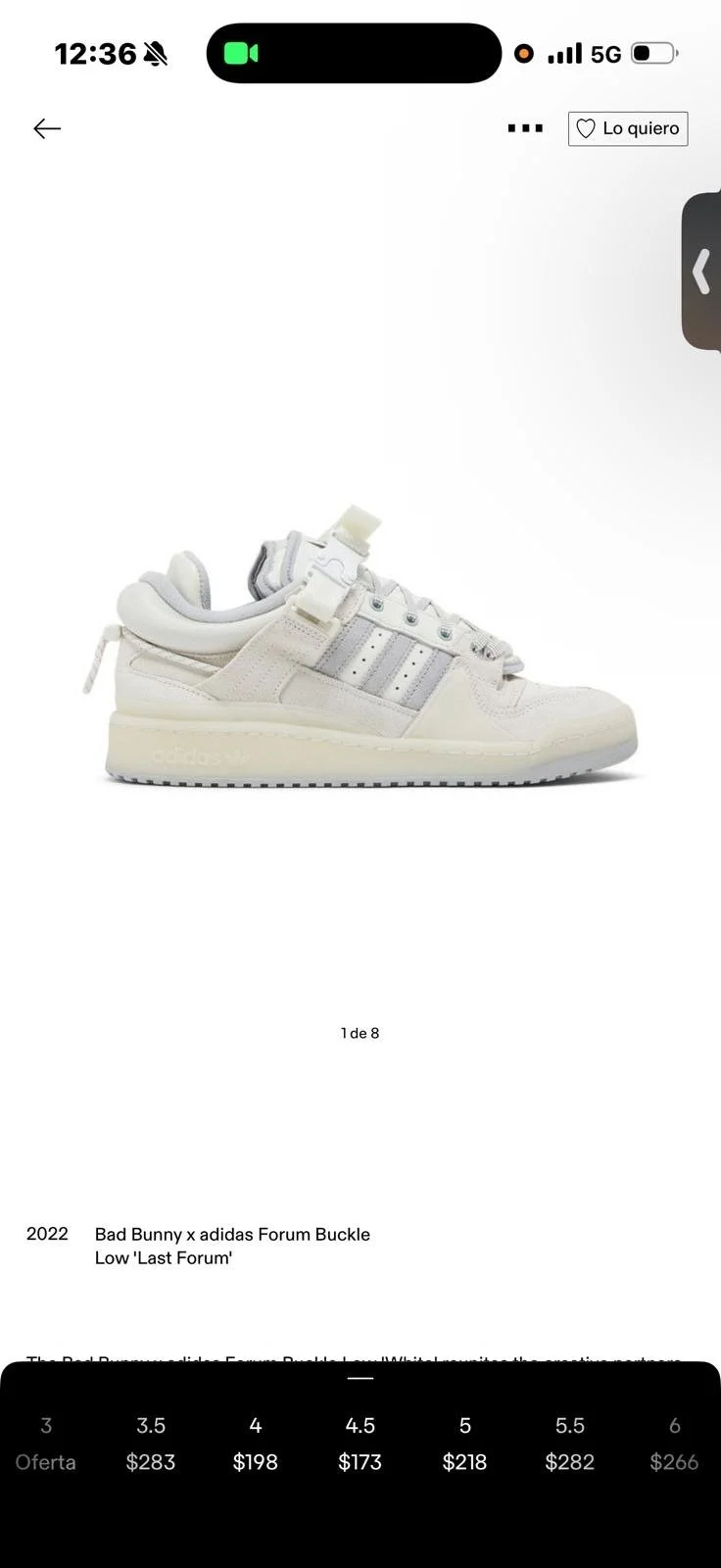 Bad Bunny x adidas Forum Buckle Low'Last Forum' (SZ 11.5)