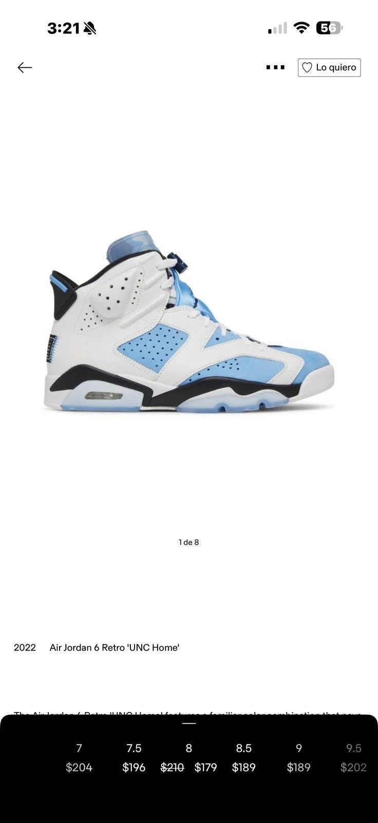 Air Jordan 6 Retro ‘UNC Homex’