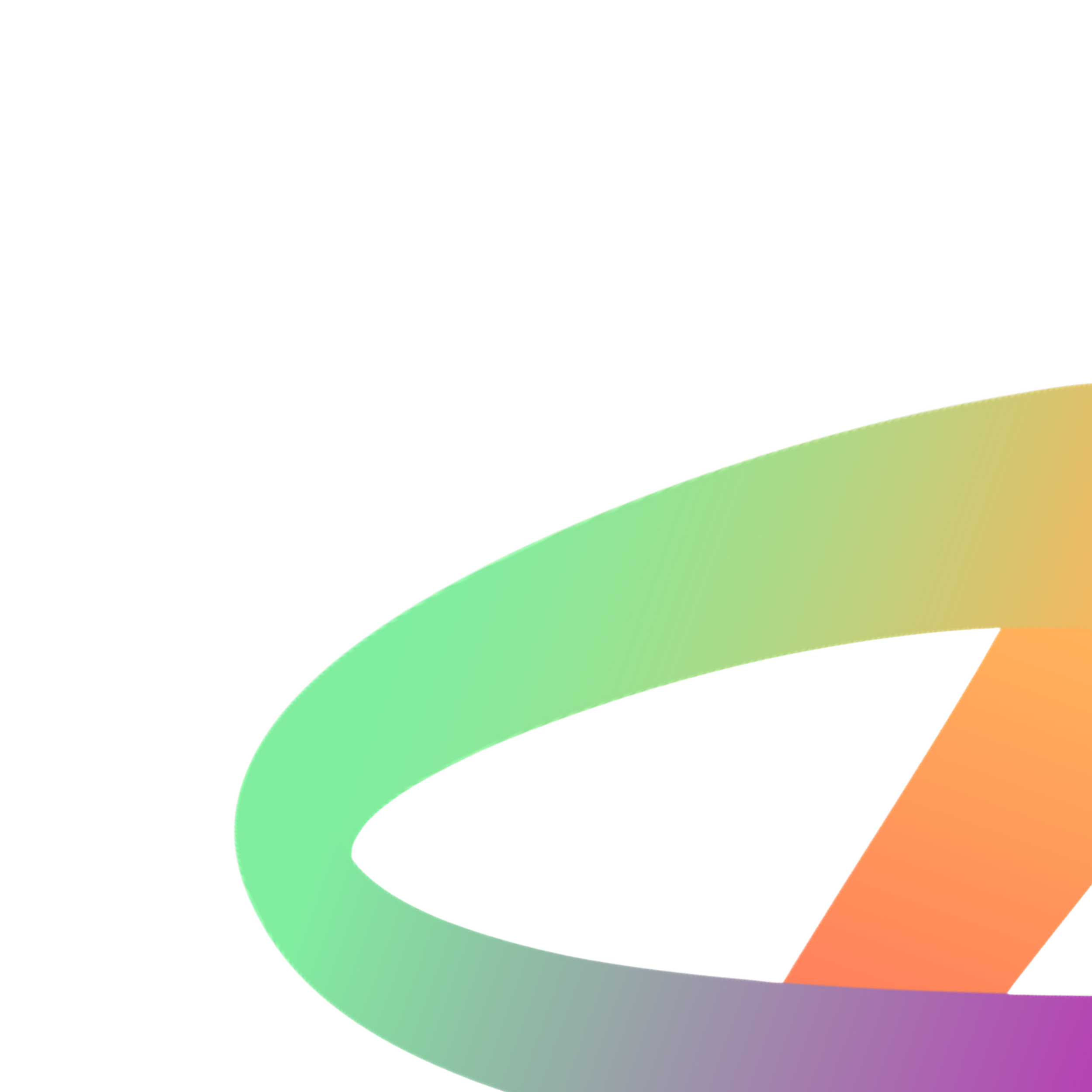 Abstract colorful curved design with shades of green, purple, orange, and yellow