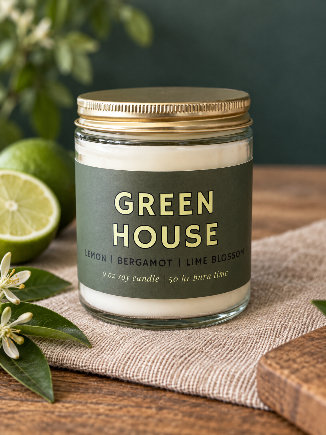 Embers Green House Candle
