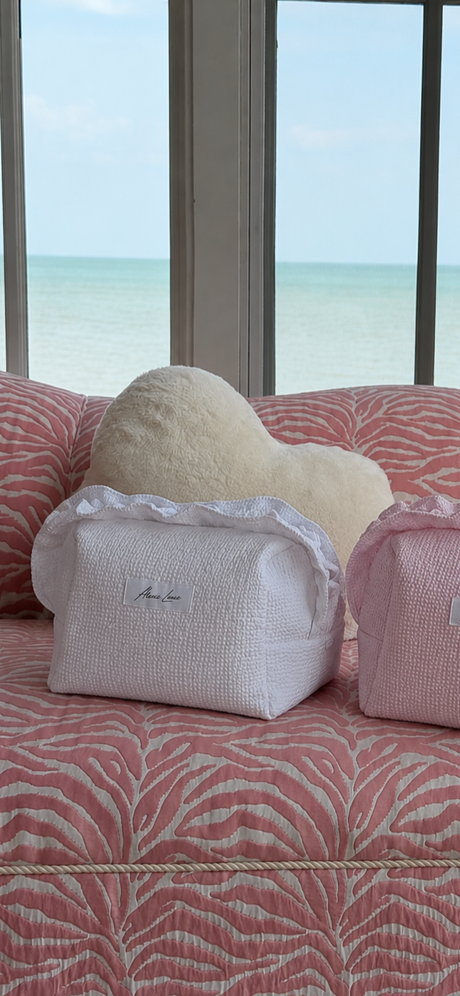 Large Everyday Essentials Makeup Bag - Cloud