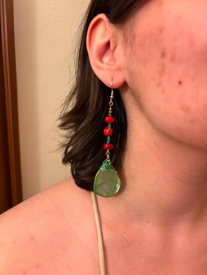 Carnelian and Green Siren Tails