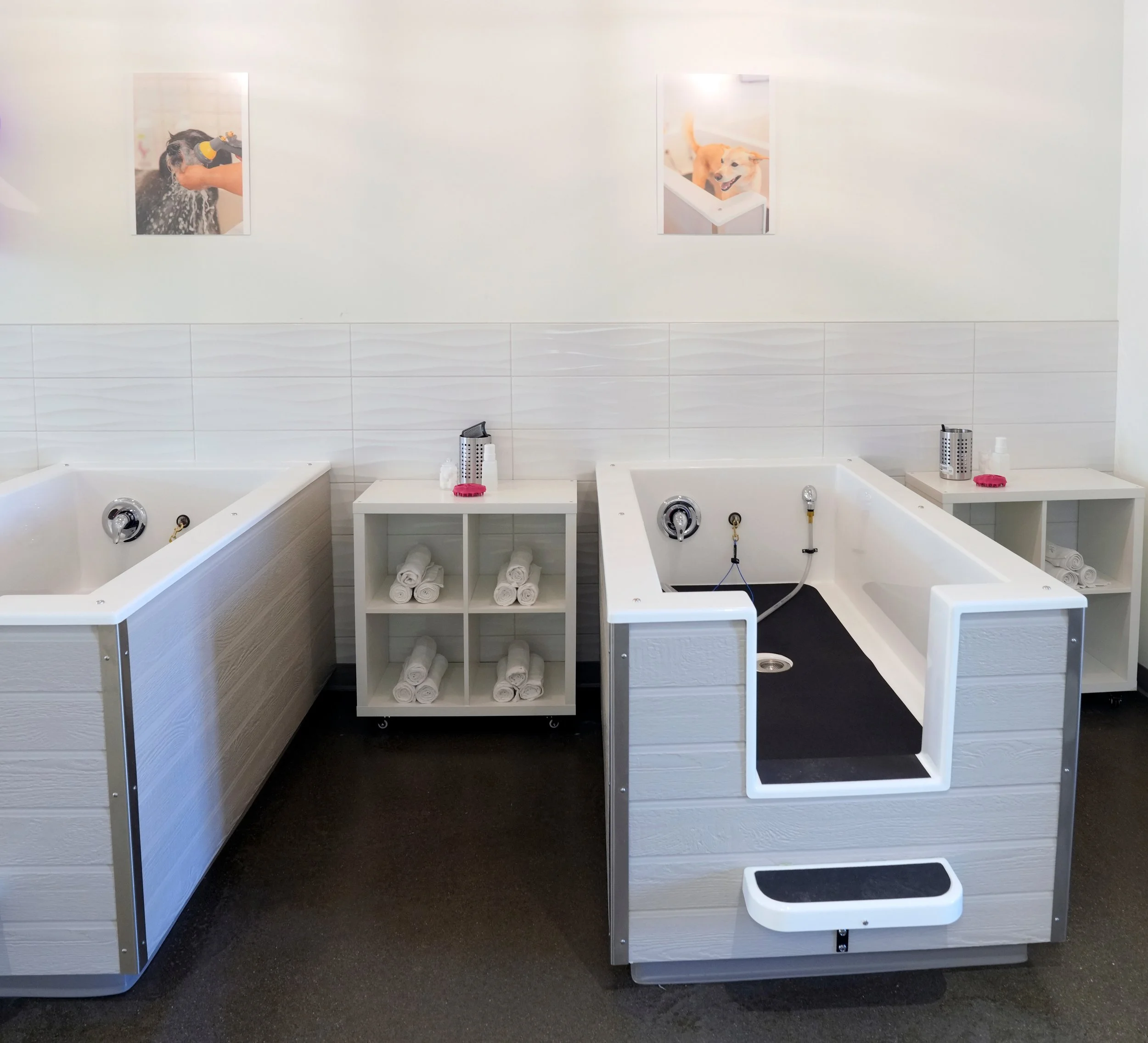 Self Wash Tubs at Moondog Groomery