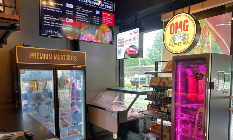 Meatmen Butchery grab-and-go chiller in store