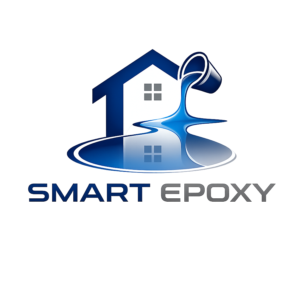 logo, smart, epoxy, house, floor