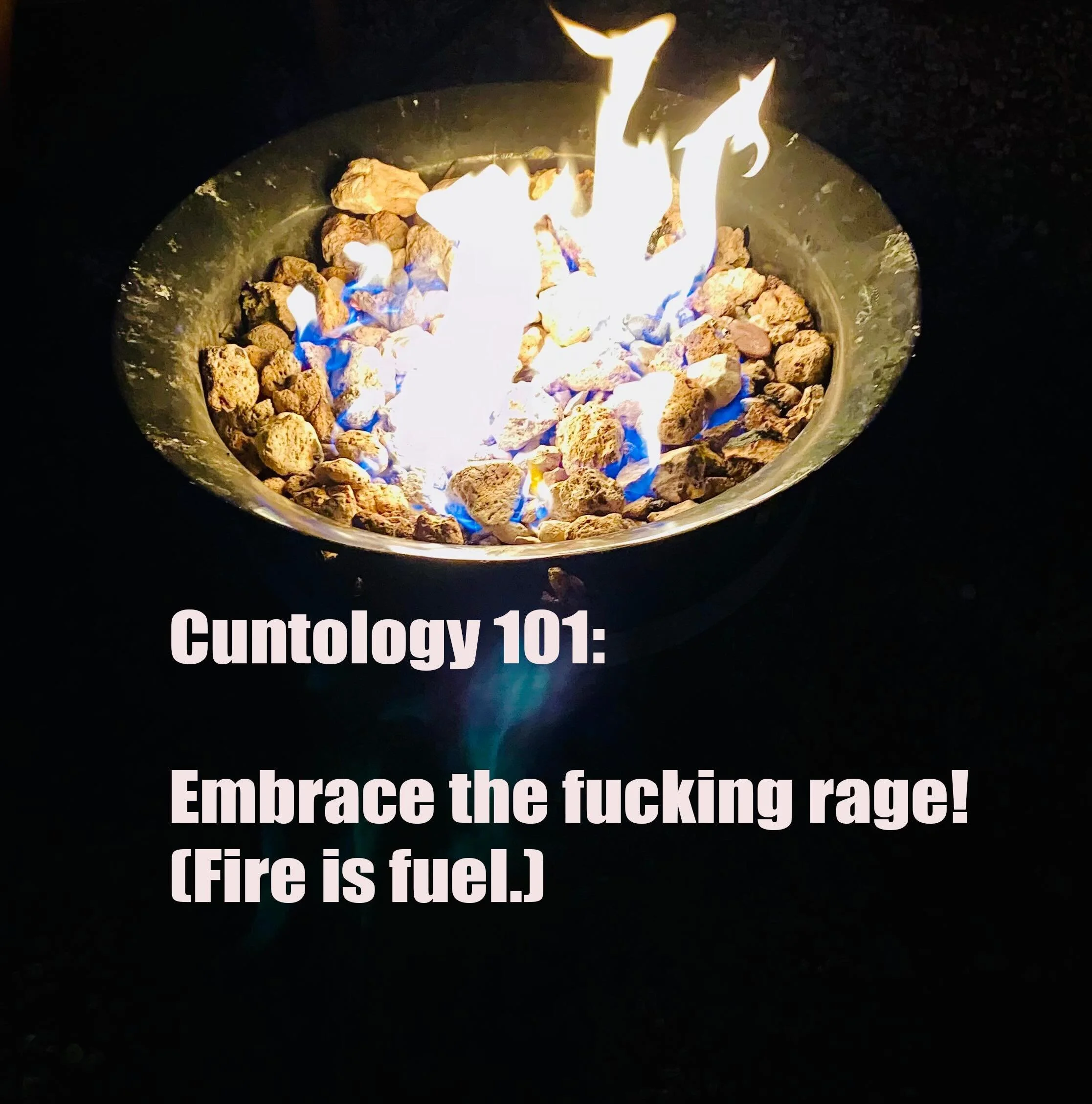 It&rsquo;s eclipse season. Light it up, bitch! #burnitdown #mindfulness #eclipseseason #nofucks