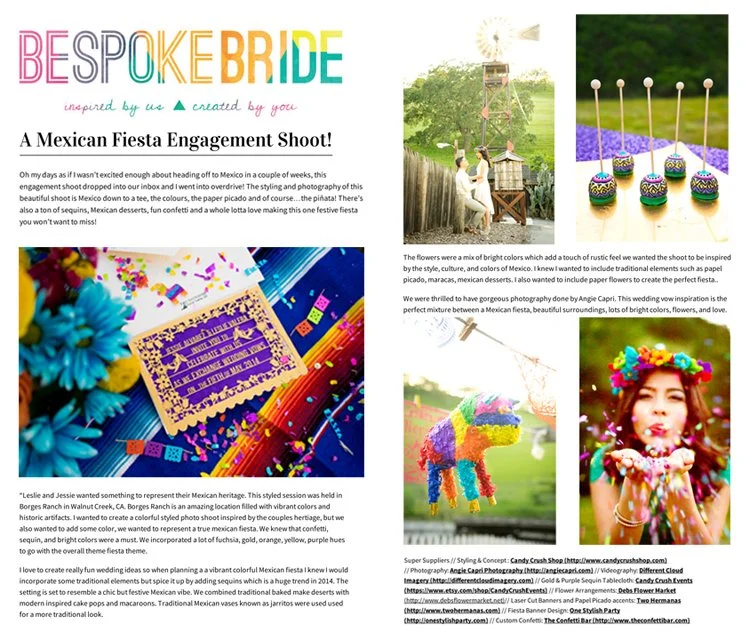Featured | Festive Spanish Inspired Engagement Photographer | Bespoke Bride