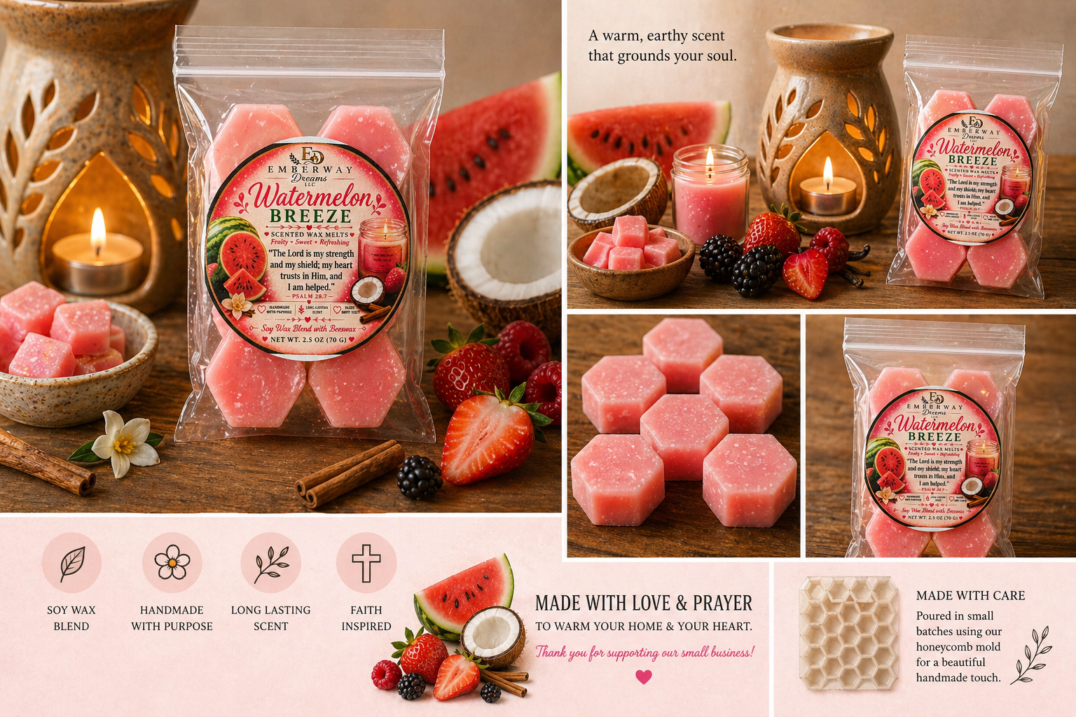 Watermelon Breeze Wax Melts
