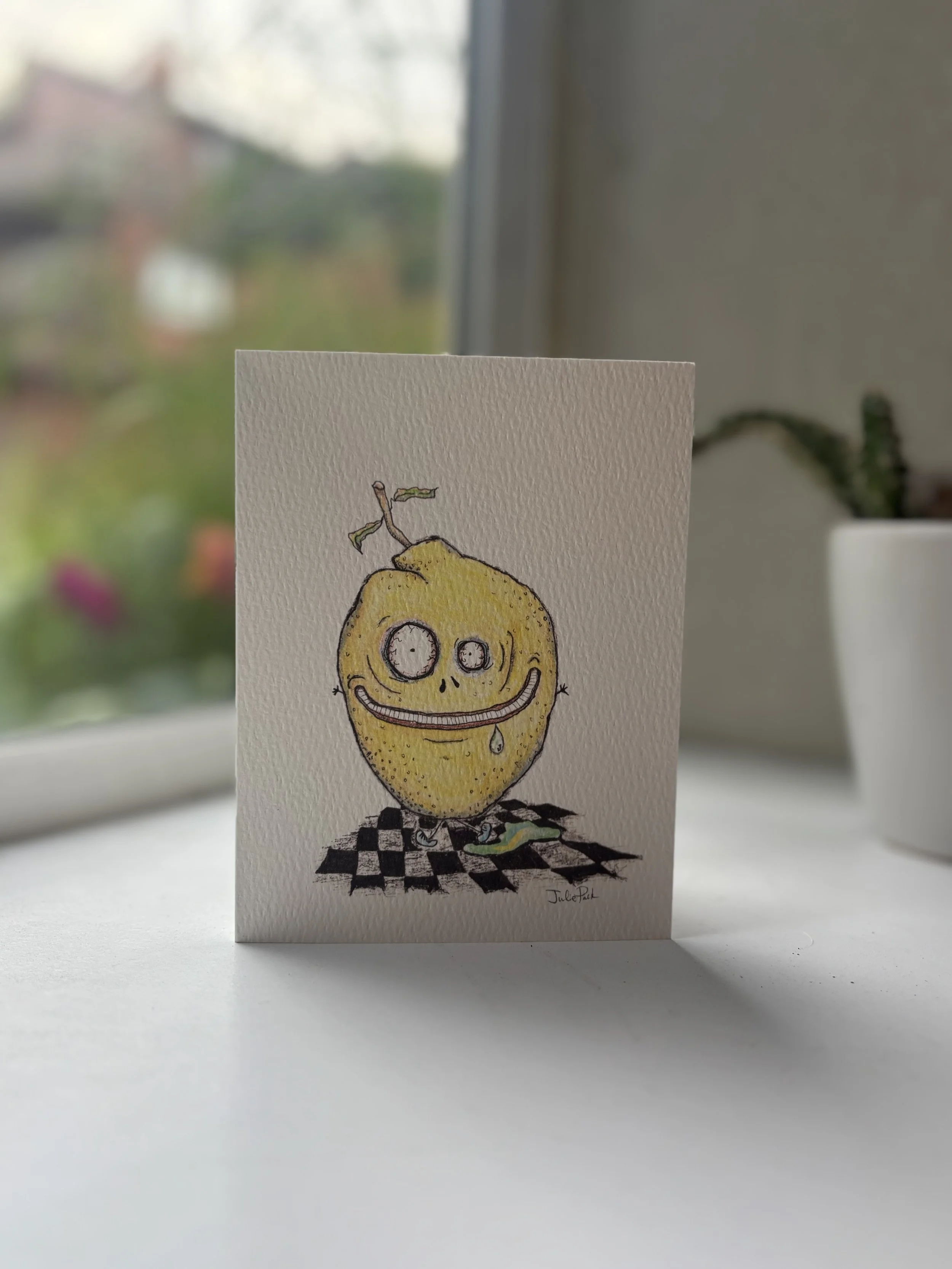 lemon greeting card