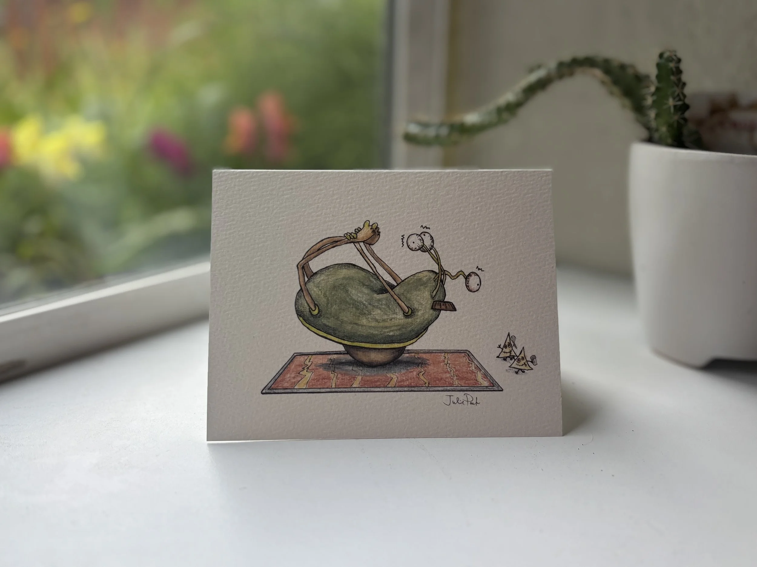 avocado greeting card