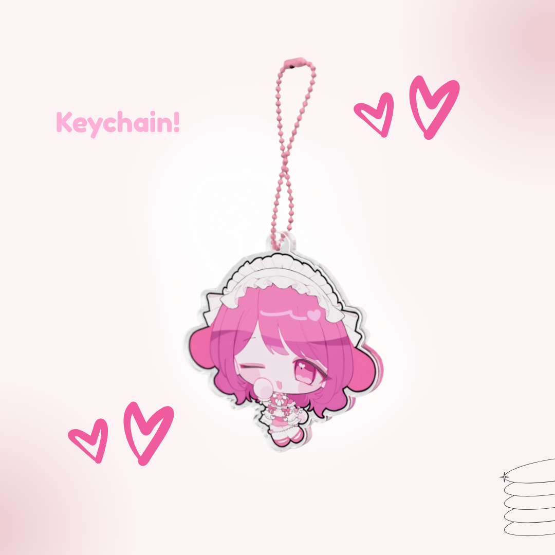 "Happy Birthday!" Rin Rin Birthday Acrylic Keychain