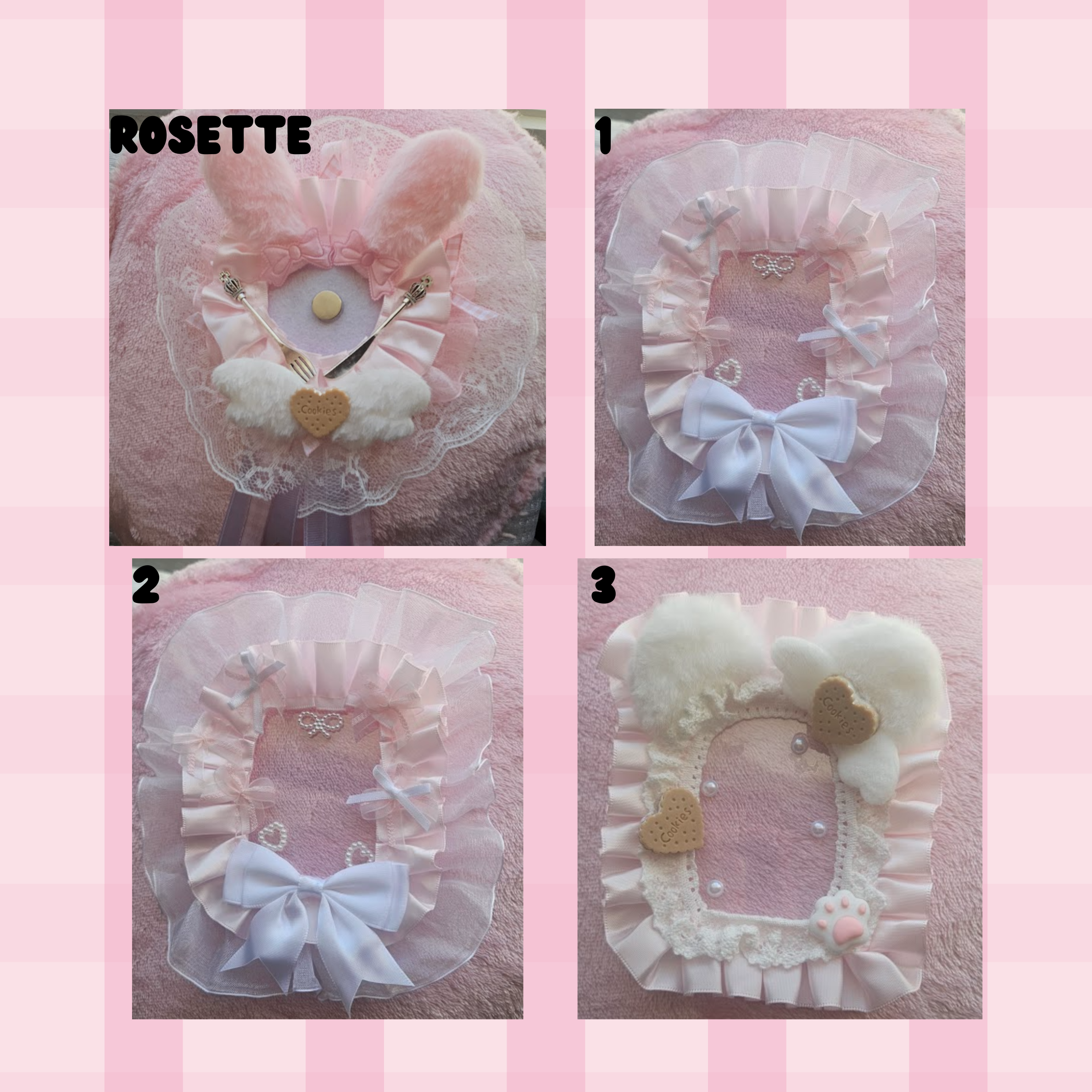 Handmade Rosette / Toploader