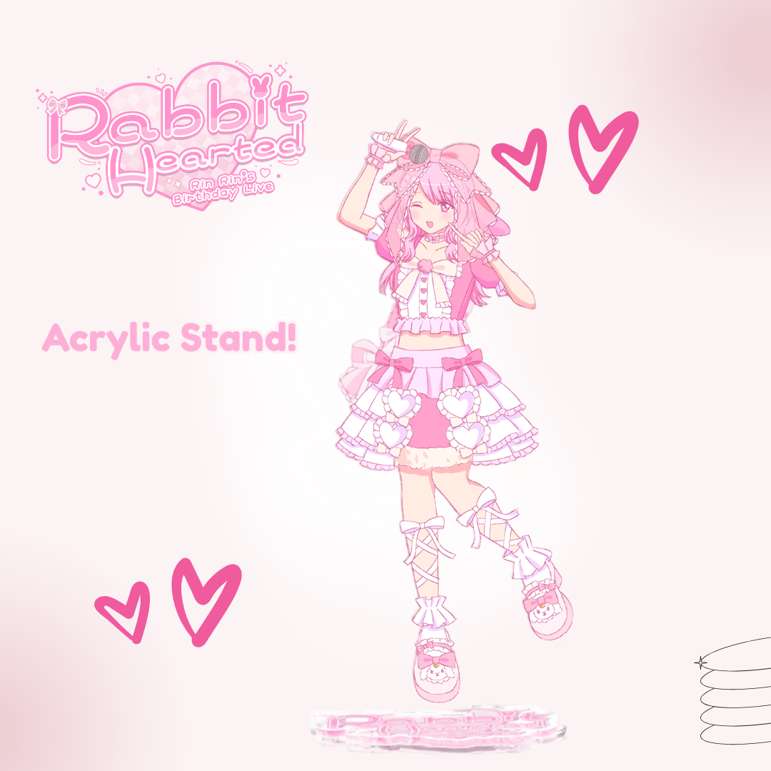 "Happy Birthday!" Rin Rin Birthday Acrylic Standee *Online Exclusive Sash Ver.