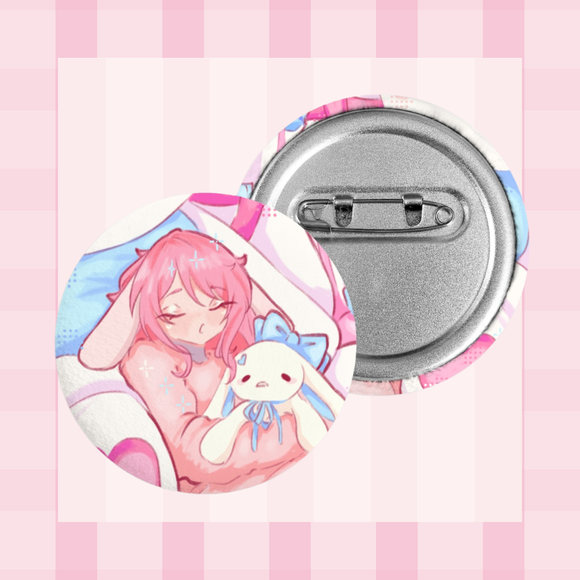 Sleepy Rin Plush Badge