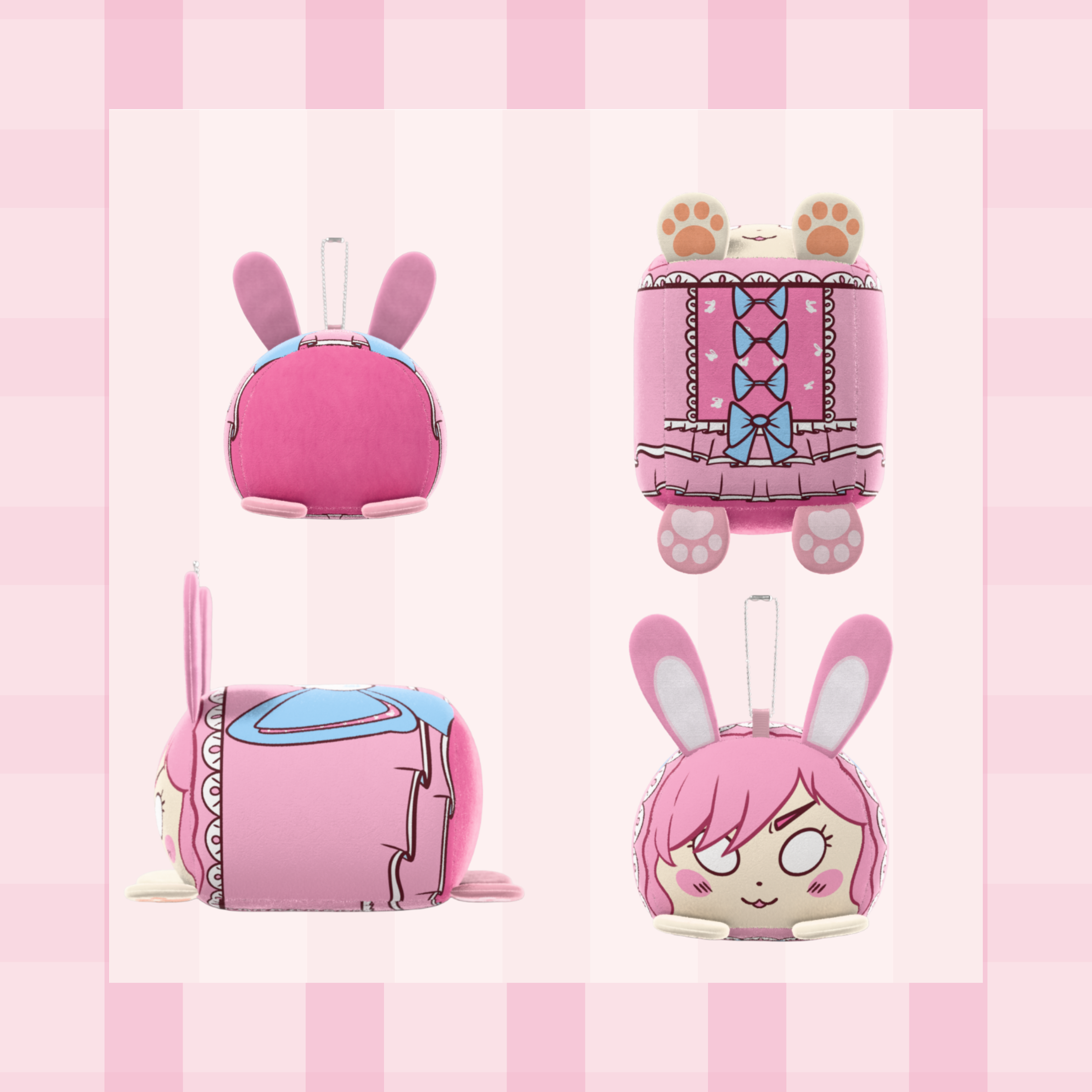 Pink Playful Cute Time To Relax Square Pillow (1).png