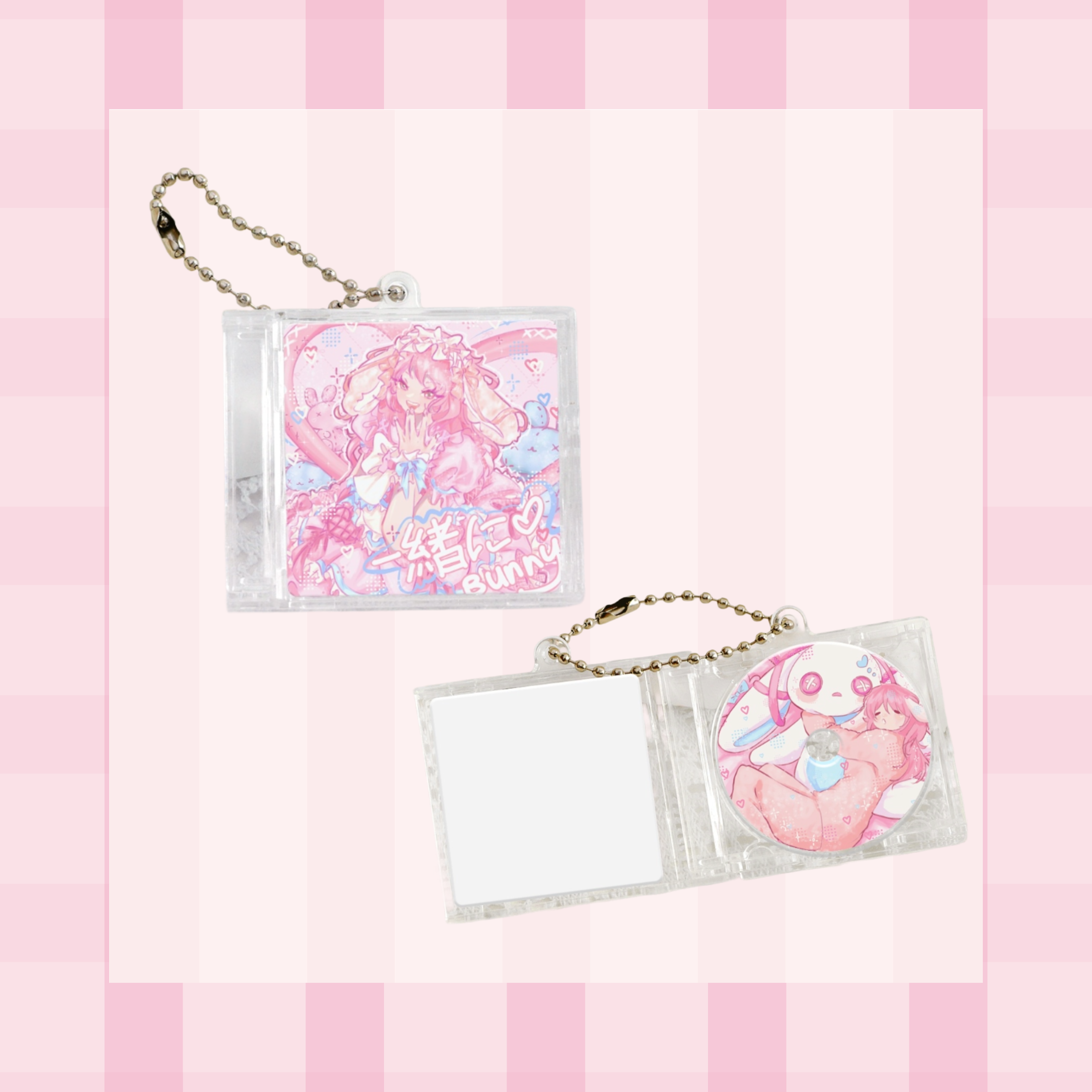 Issho ni Bunny CD Keychain