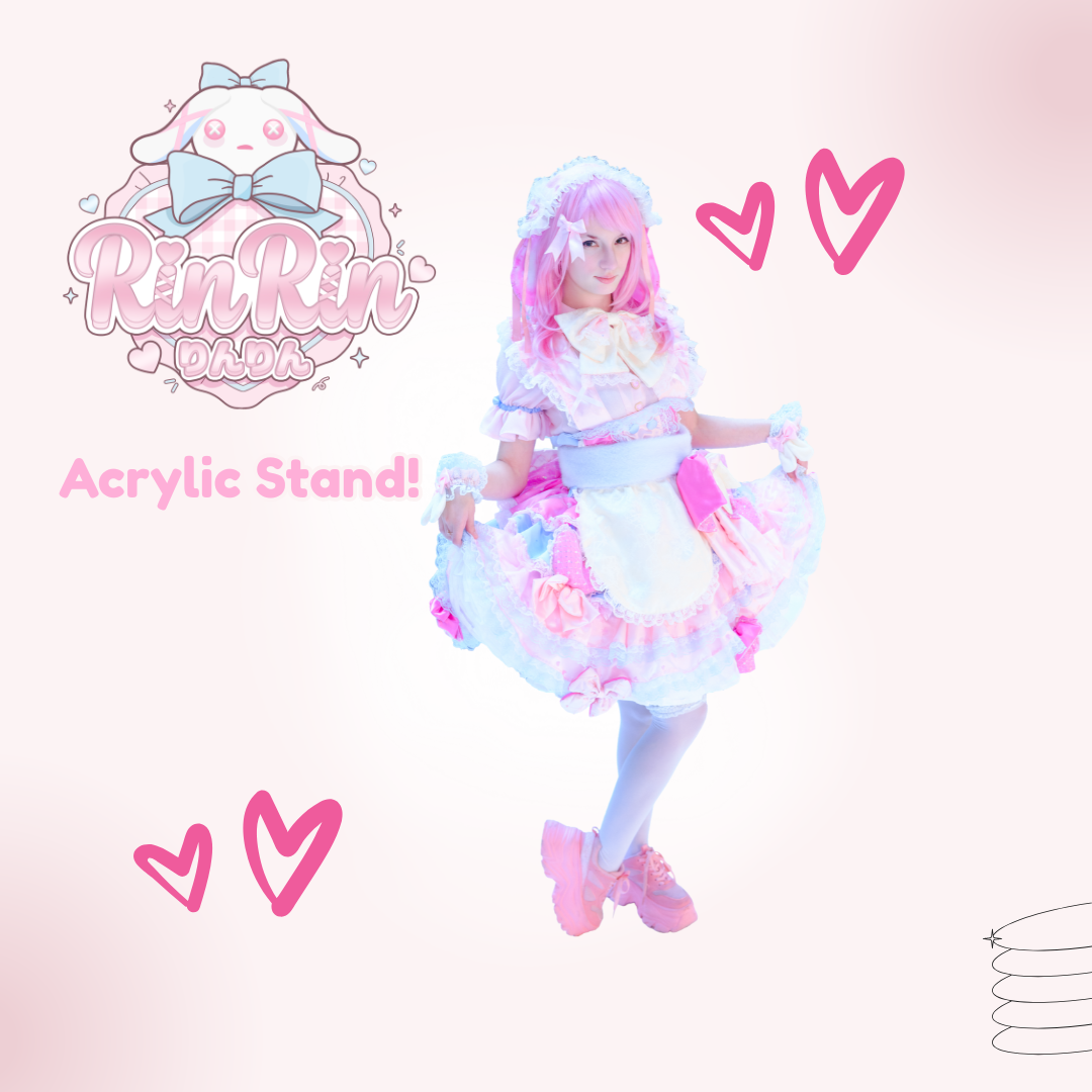 Rin Rin Acrylic Standee: Issho ni Bunny Outfit