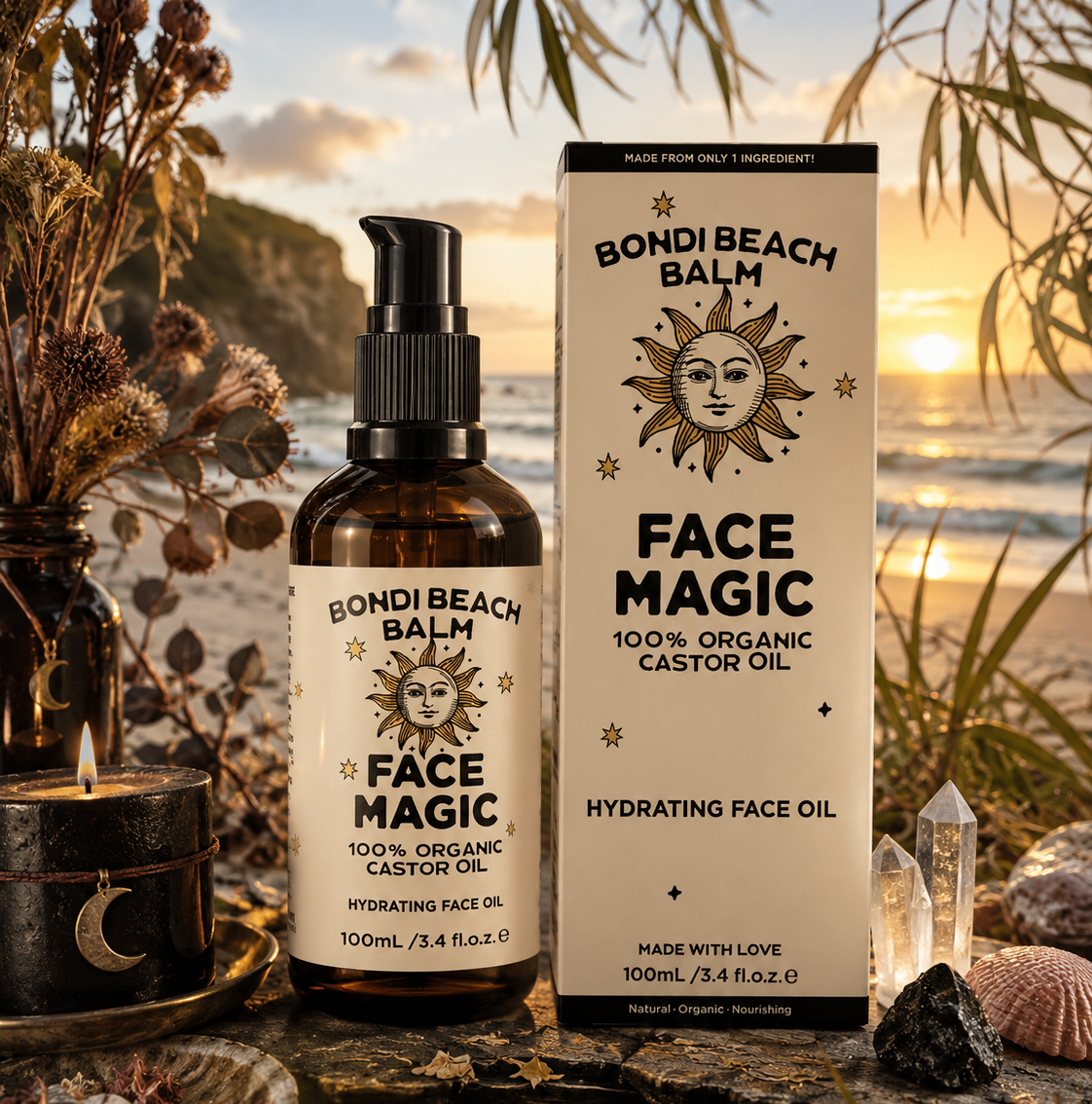 Bondi Beach Balm — Face Magic Organic Castor Oil