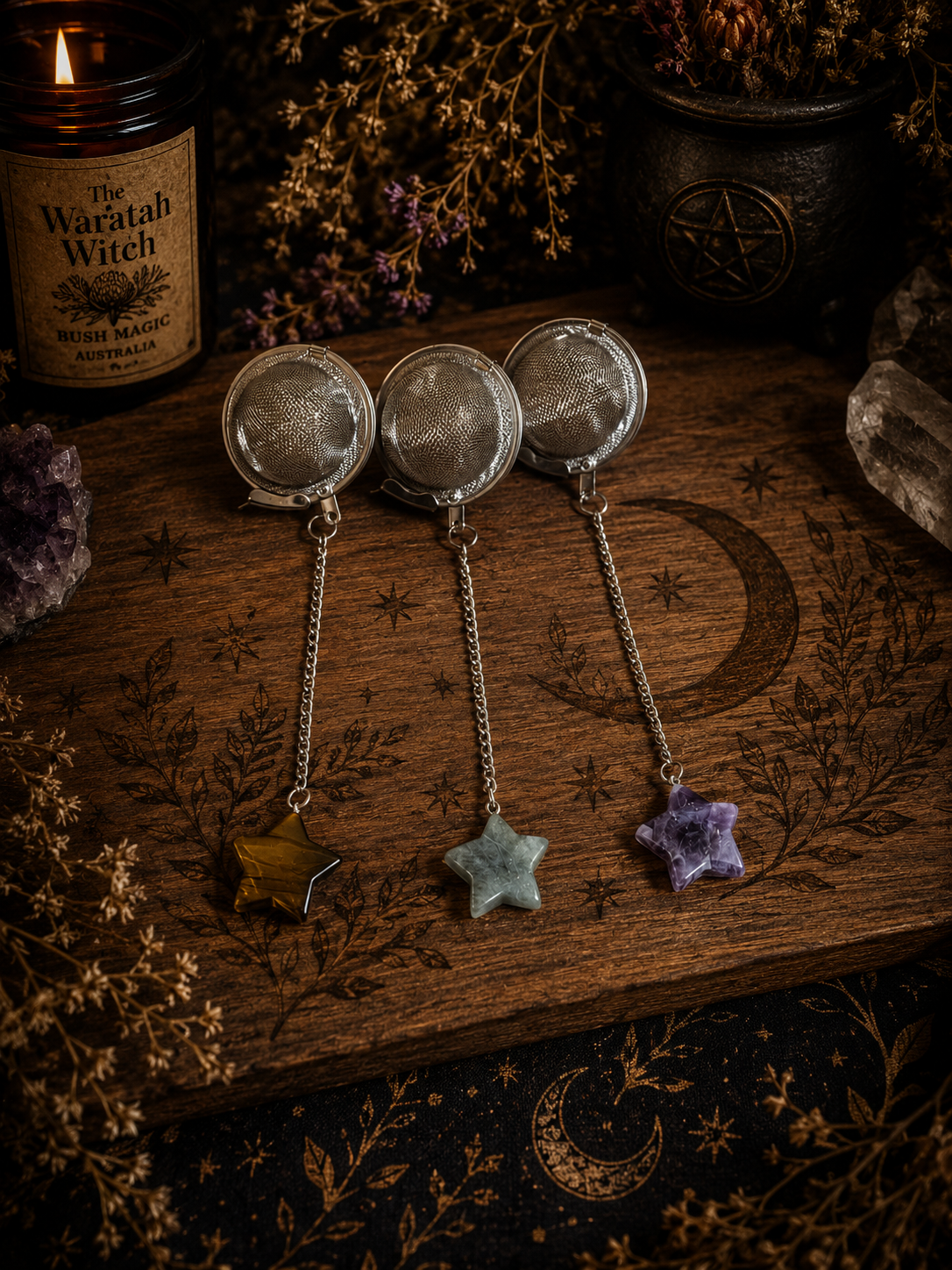 Waratah Star Crystal Tea Strainer