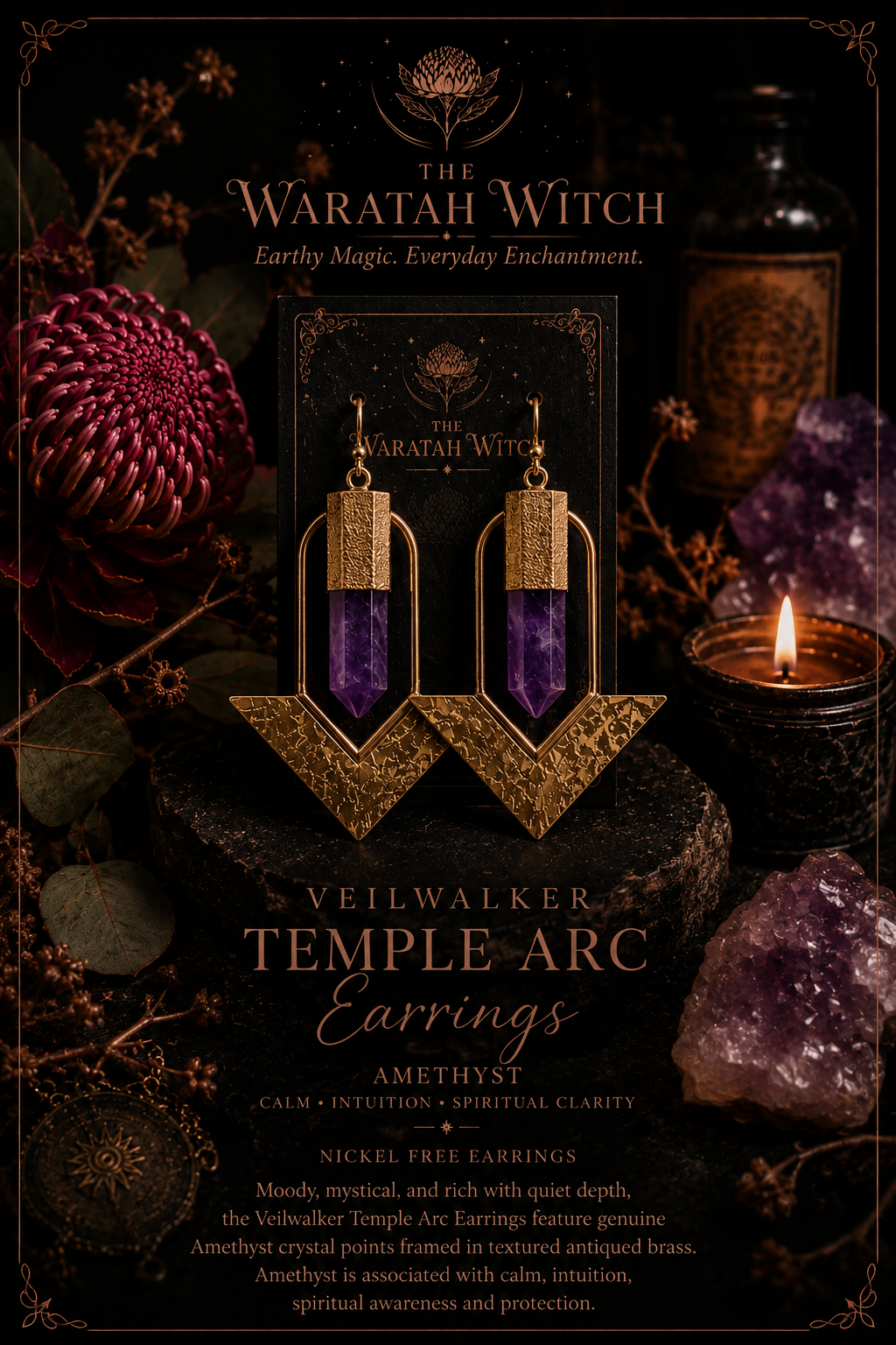 Veil Walker Arc Brass Earrings - TWW.png