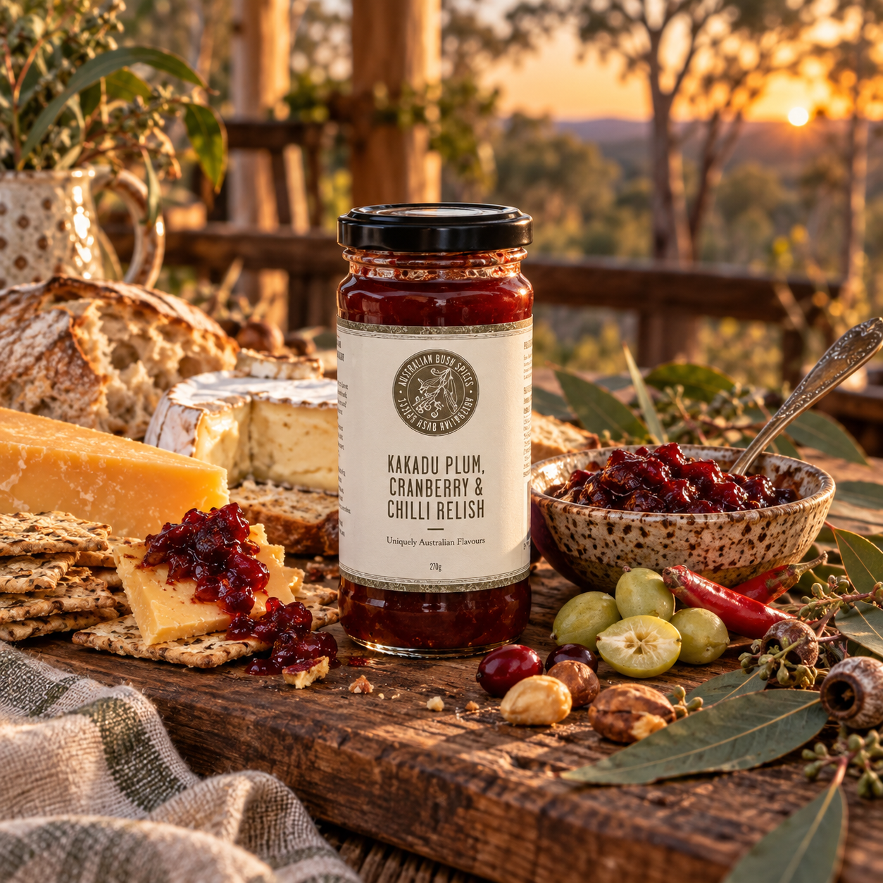 Australian Bush Spices Kakadu Plum, Cranberry & Chilli Relish