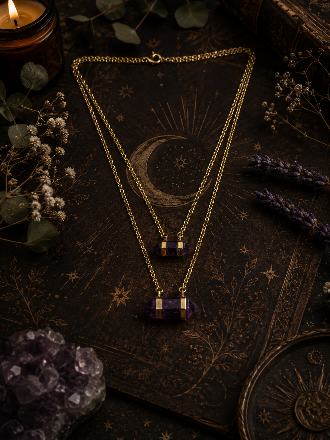 Amethyst Double Point Necklace 1 TWW Copyright.png