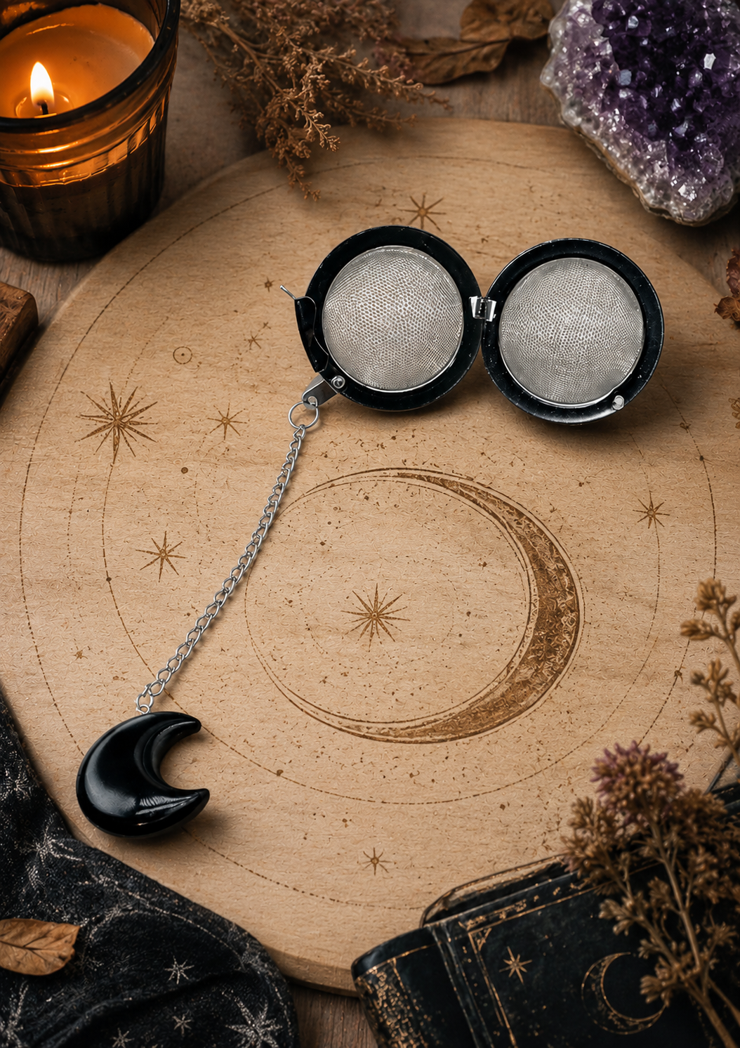 Witchy Moon Black Obsidian Tea Strainer TWW.png