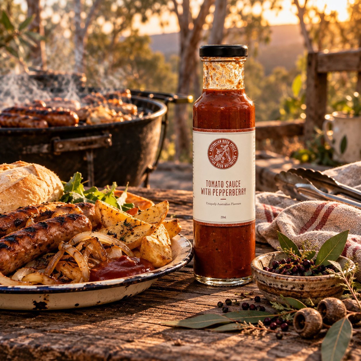 Australian Bush Spices Pepperberry Tomato Sauce