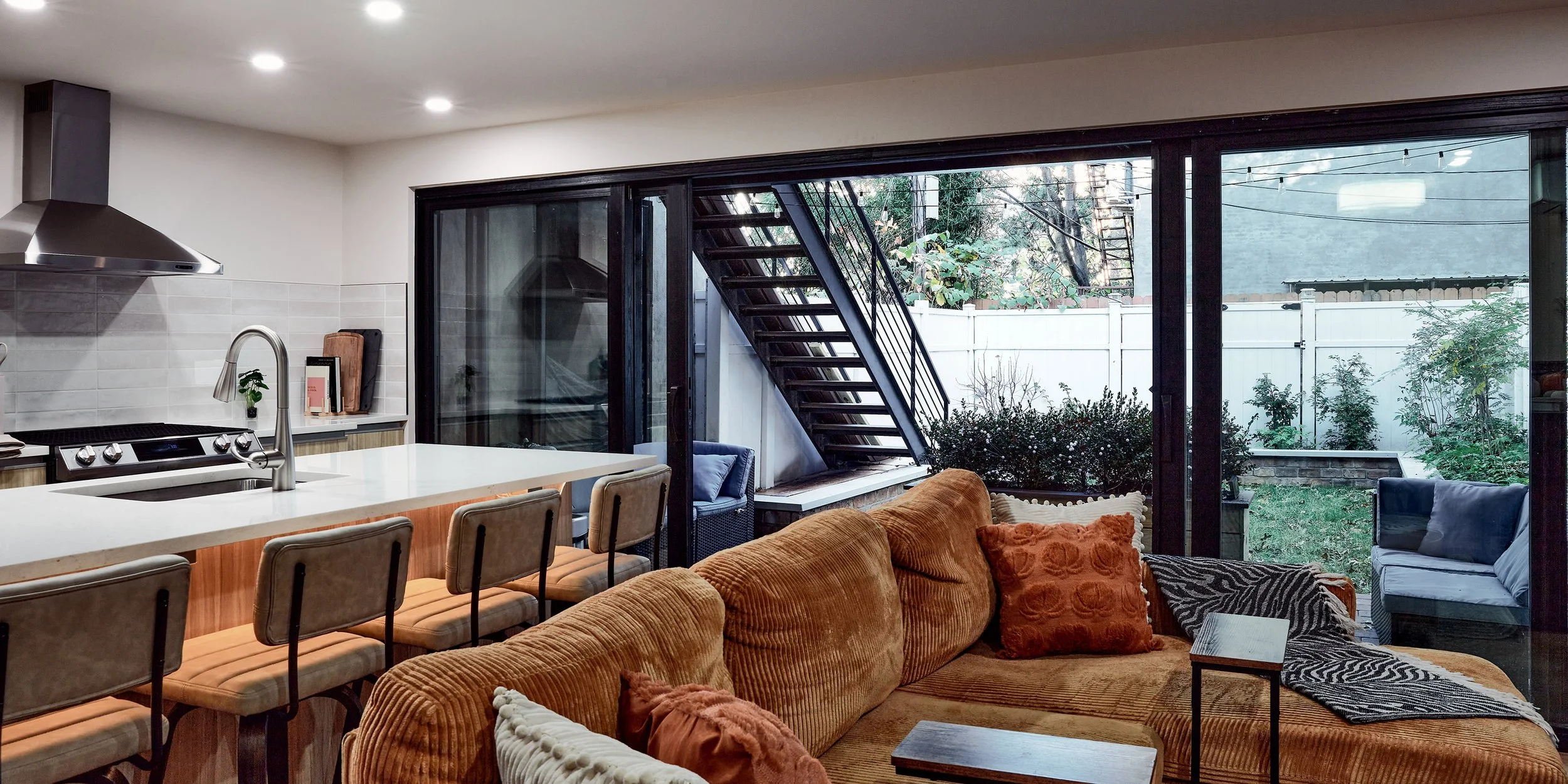 Living Room and Kitchen to Rear Garden