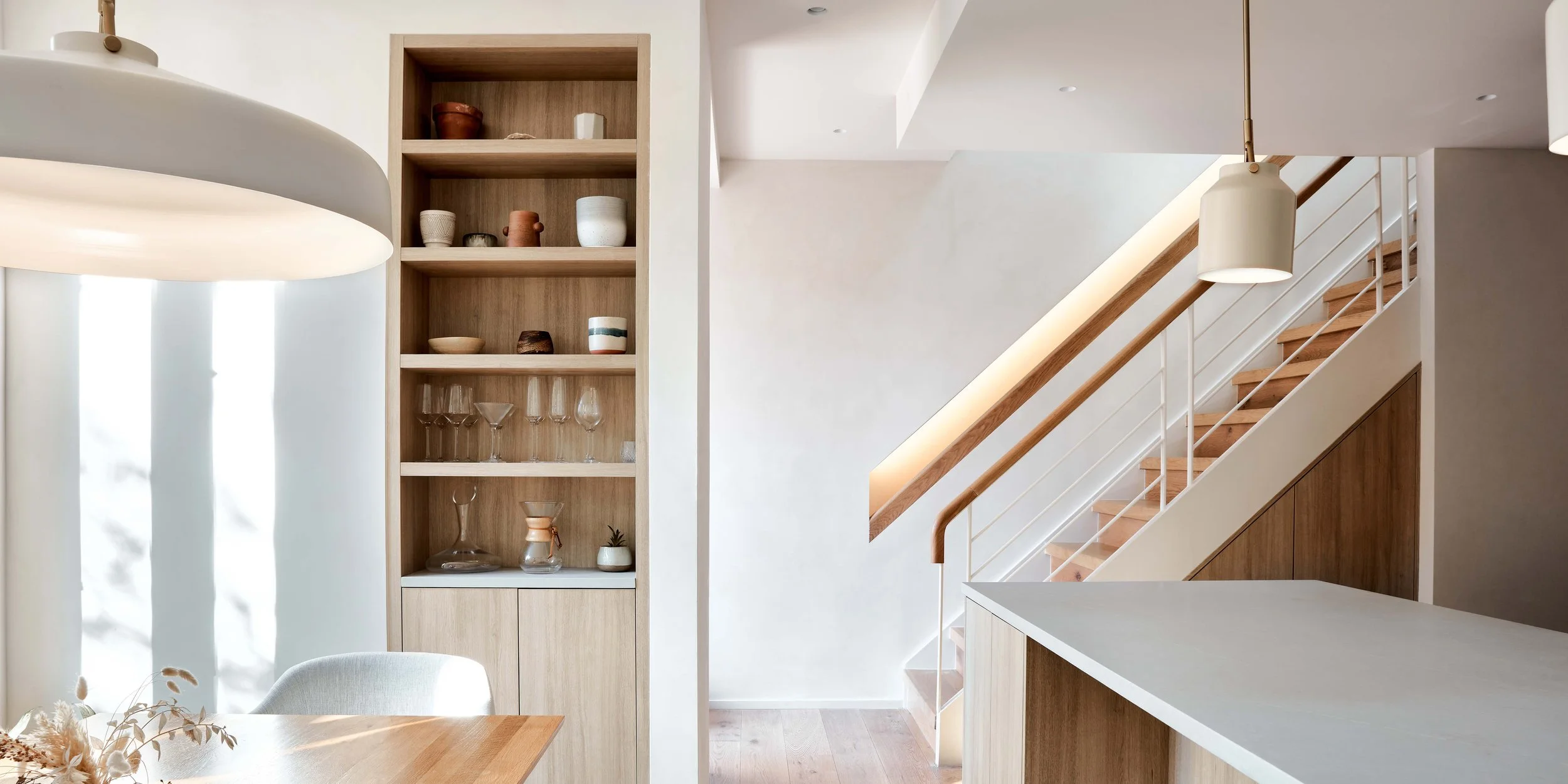 Brooklyn Modern Townhouse I - Kitchen and Stair Hall